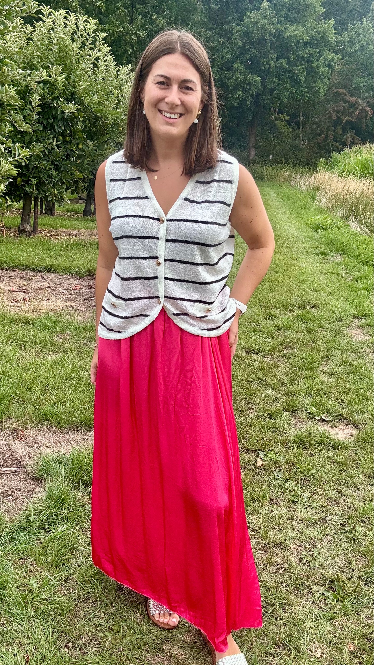Midnight Striped gilet