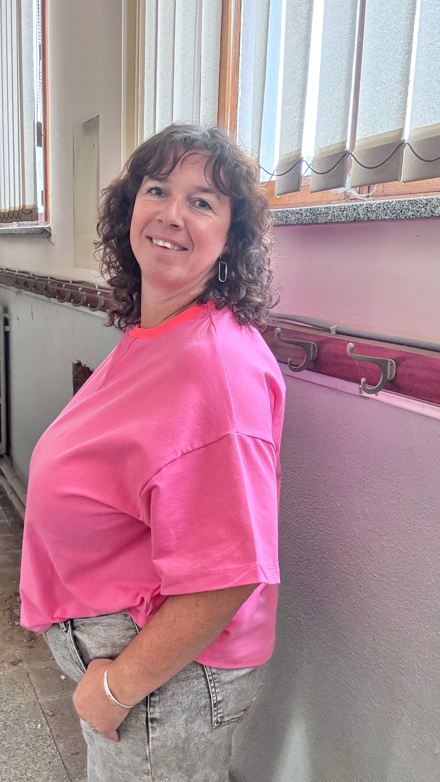 Neon shirt - Roze