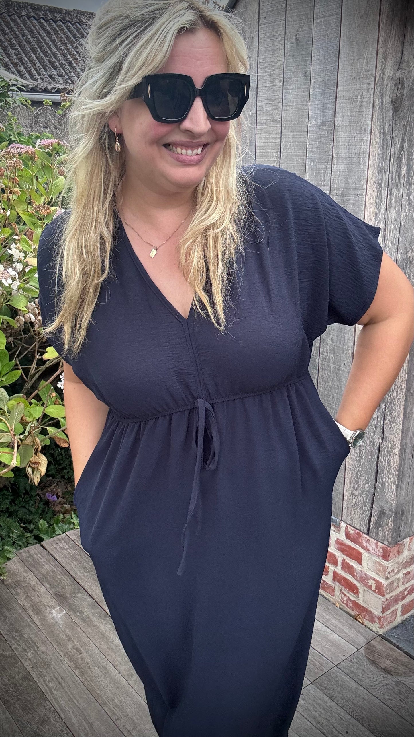 Laurie jurk navy