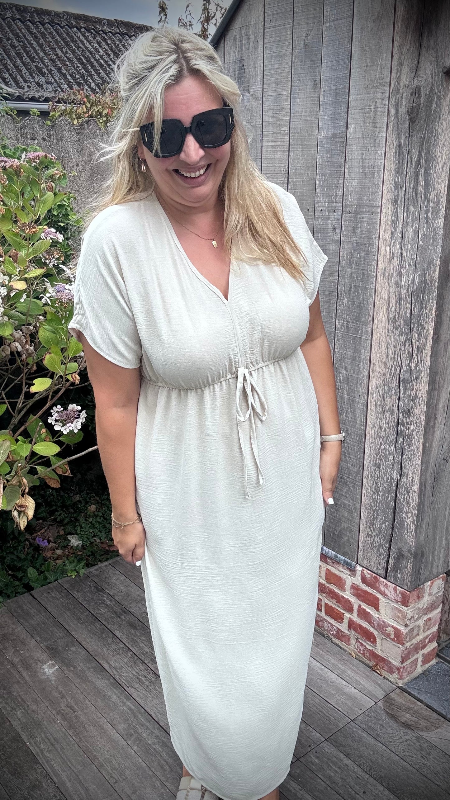 Laurie jurk beige