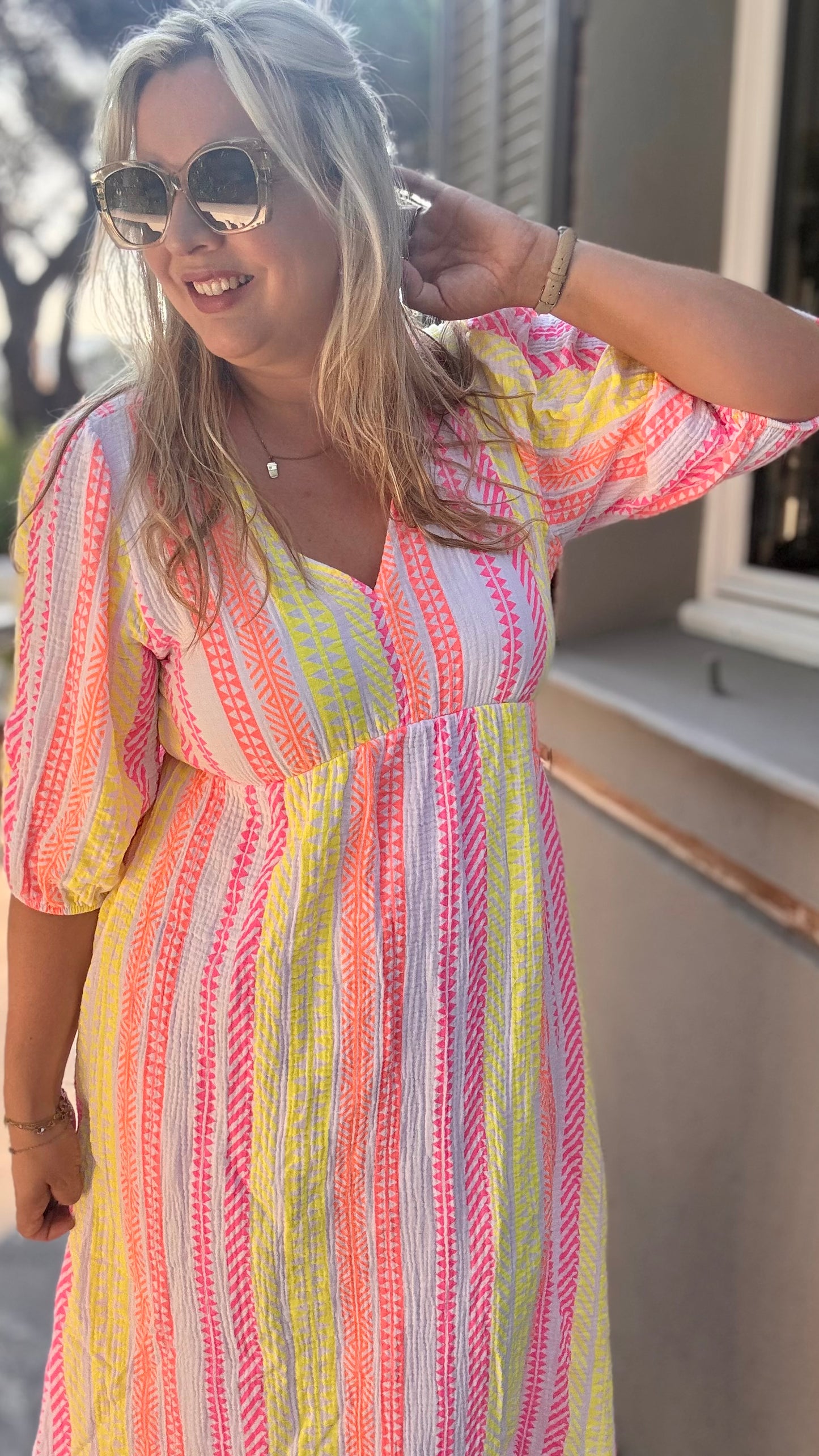 Golden hour dress bohemian wit