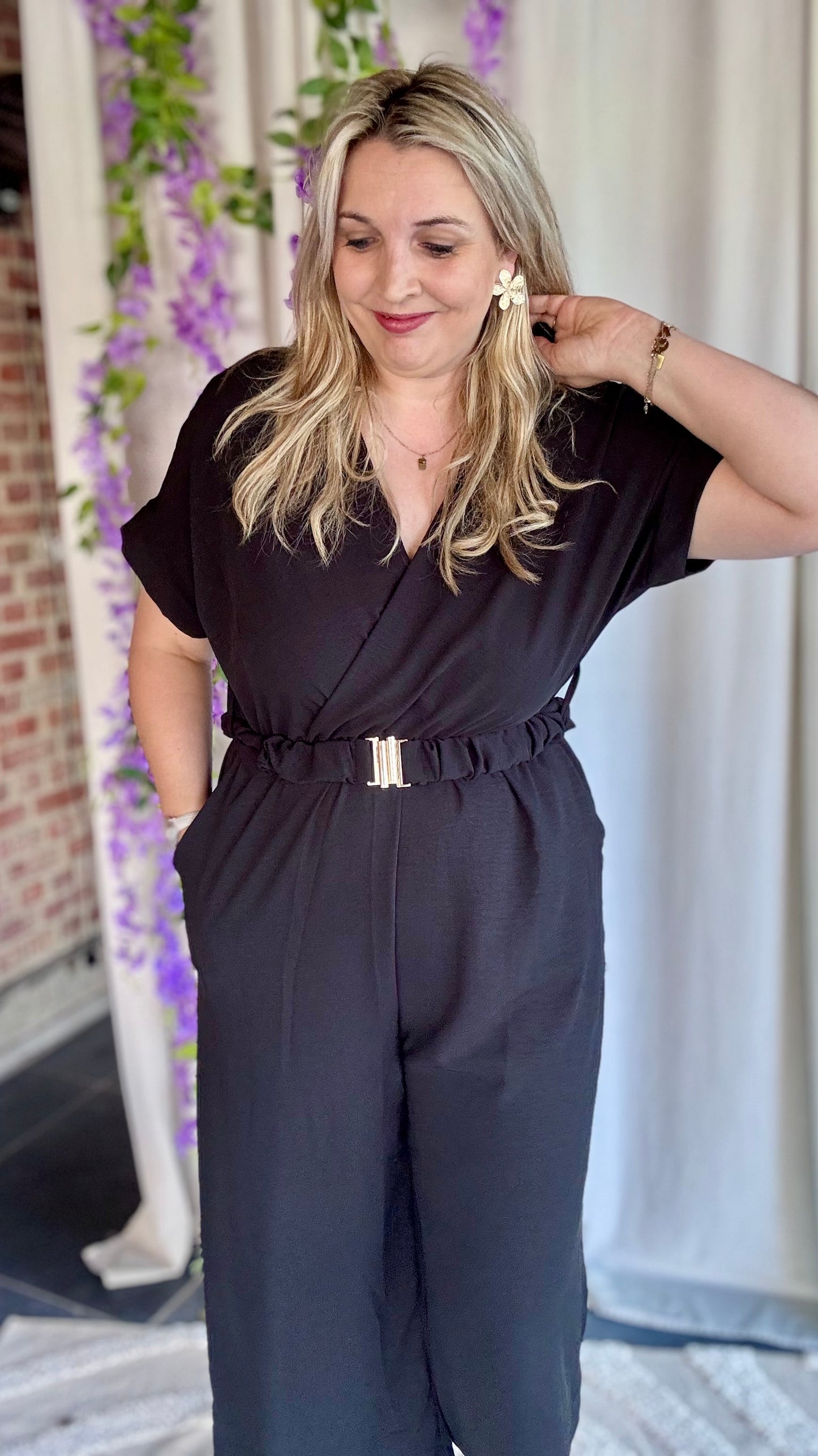 Nina jumpsuit zwart