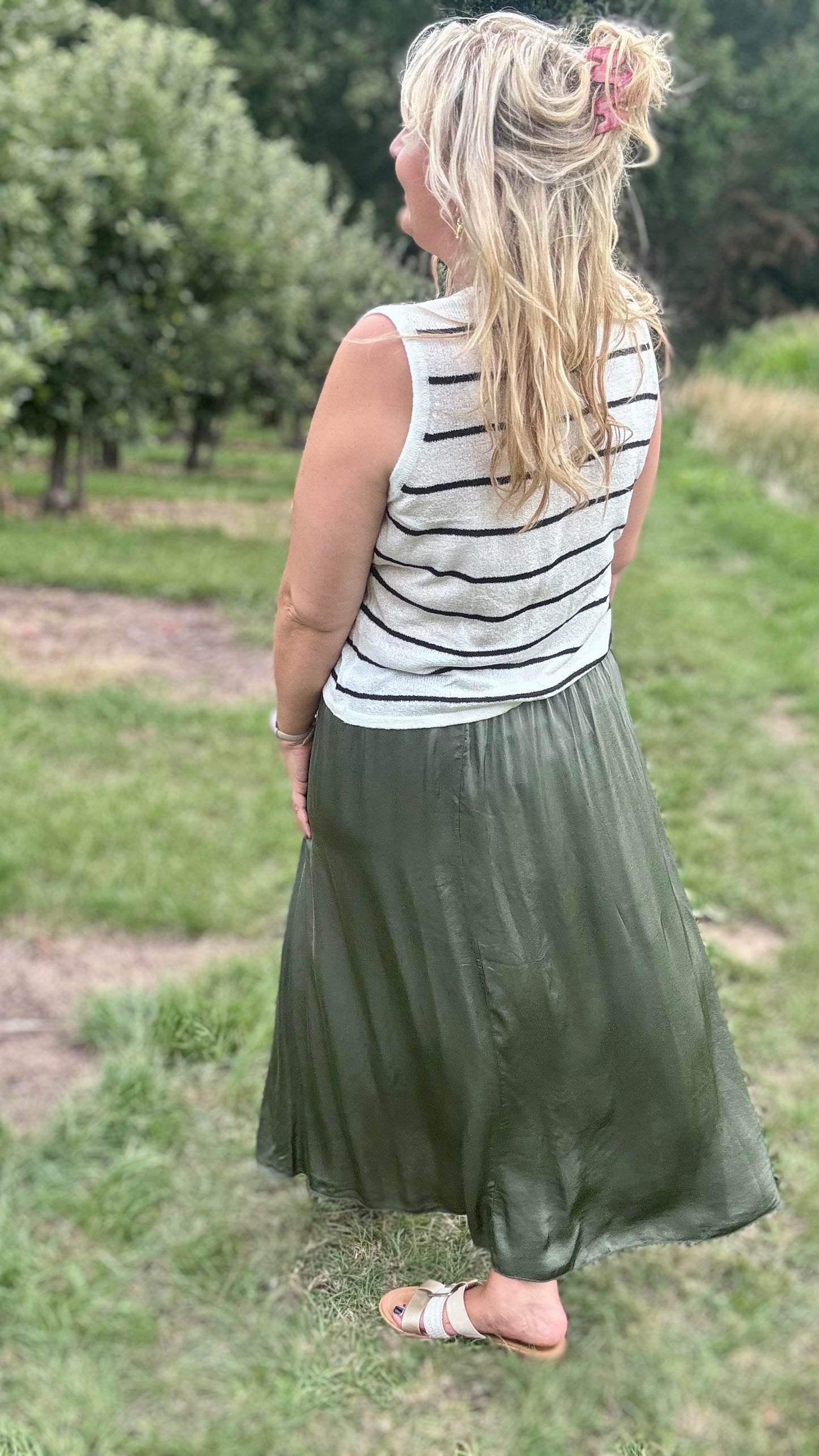 Midnight Striped gilet