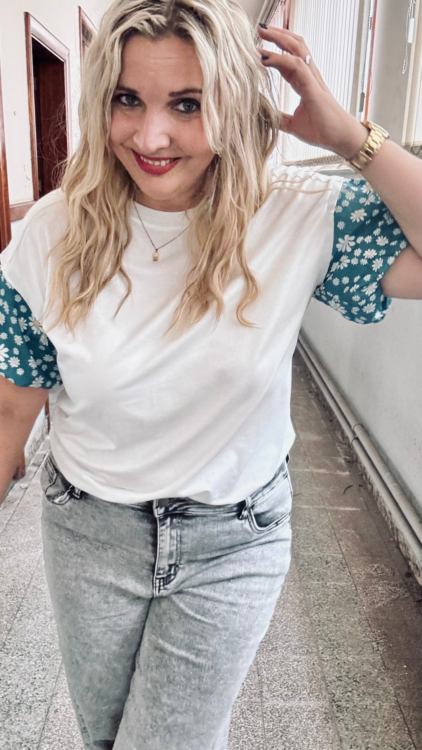 Green Daisy shirt