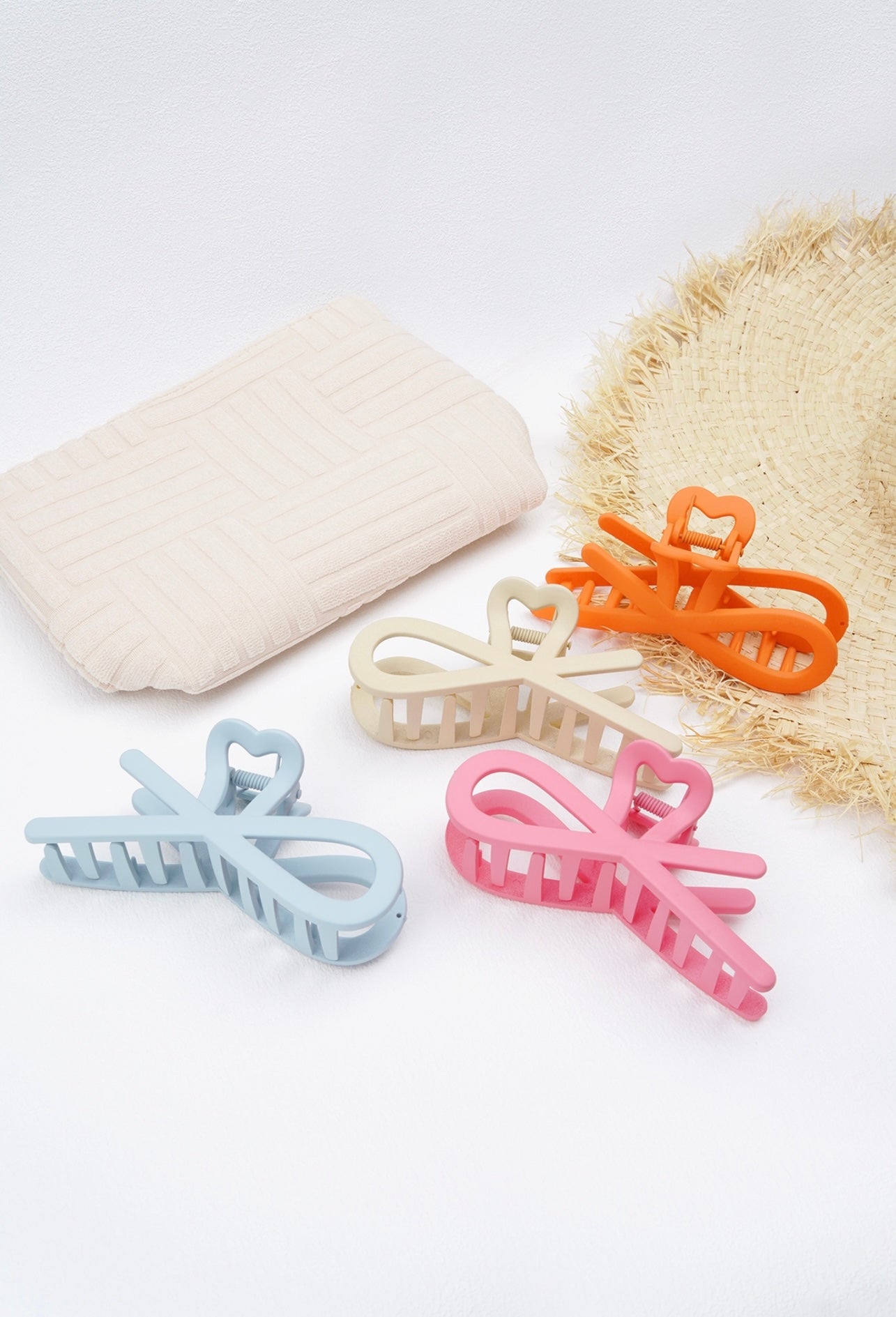 Haarspeld strik roze