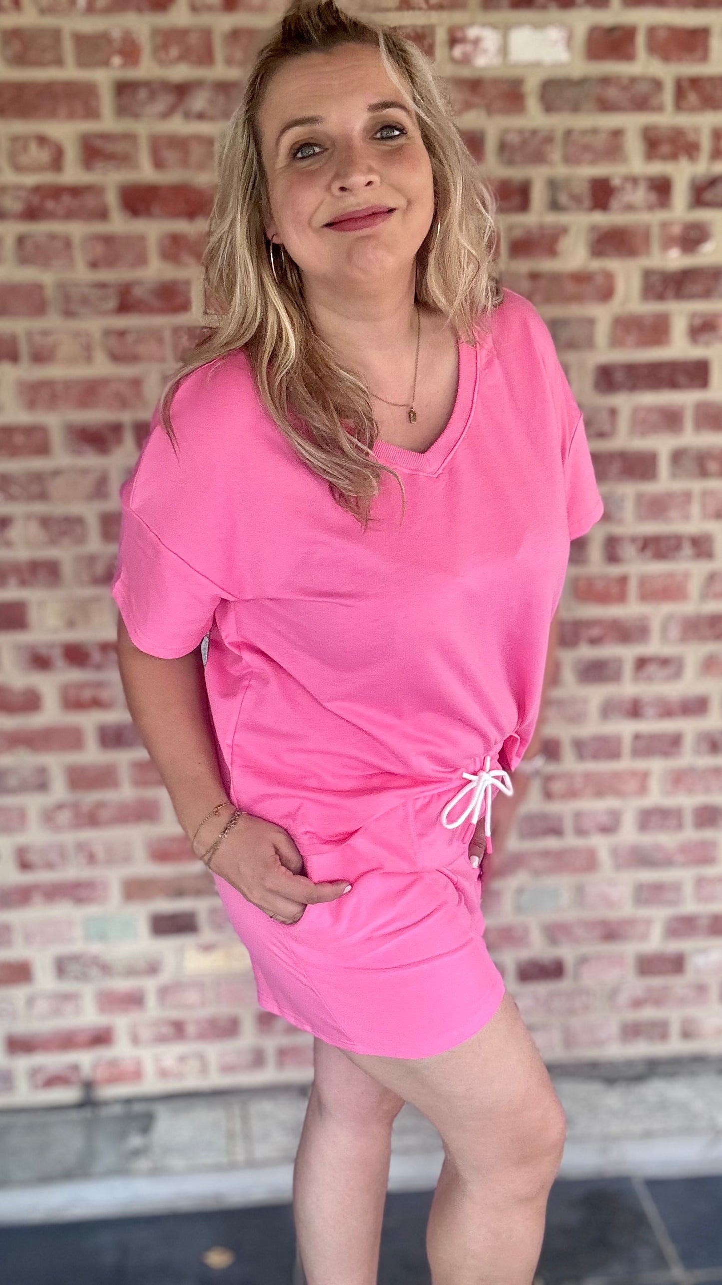 Comfy joggingset roze