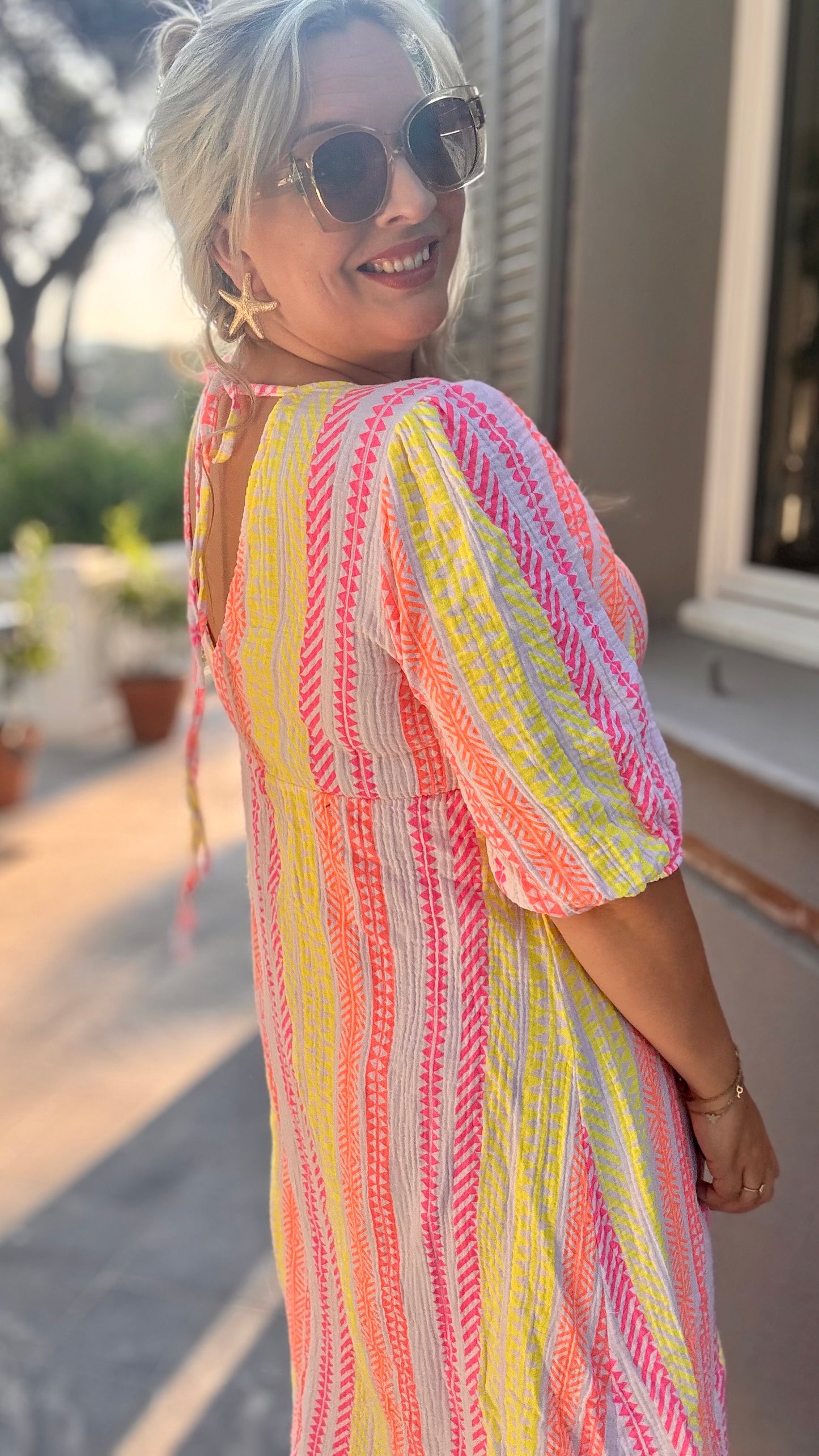 Golden hour dress bohemian wit