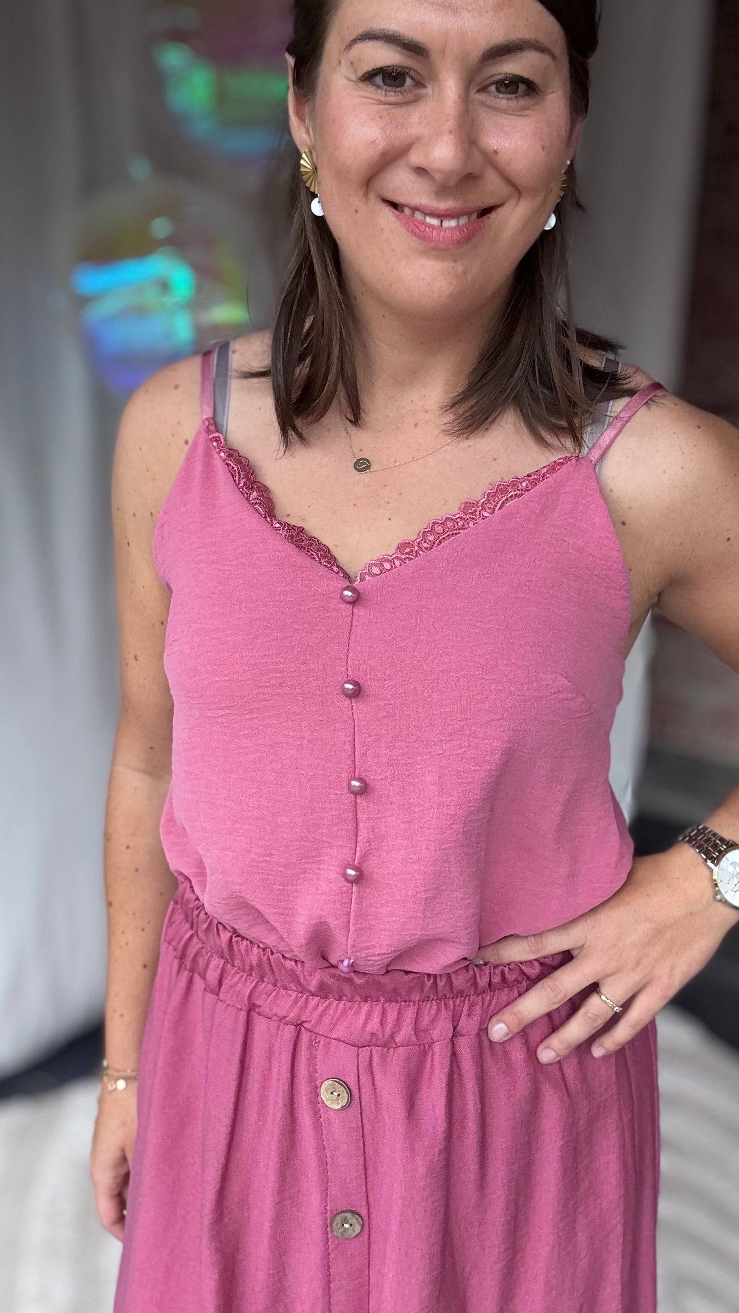 Suki top plum