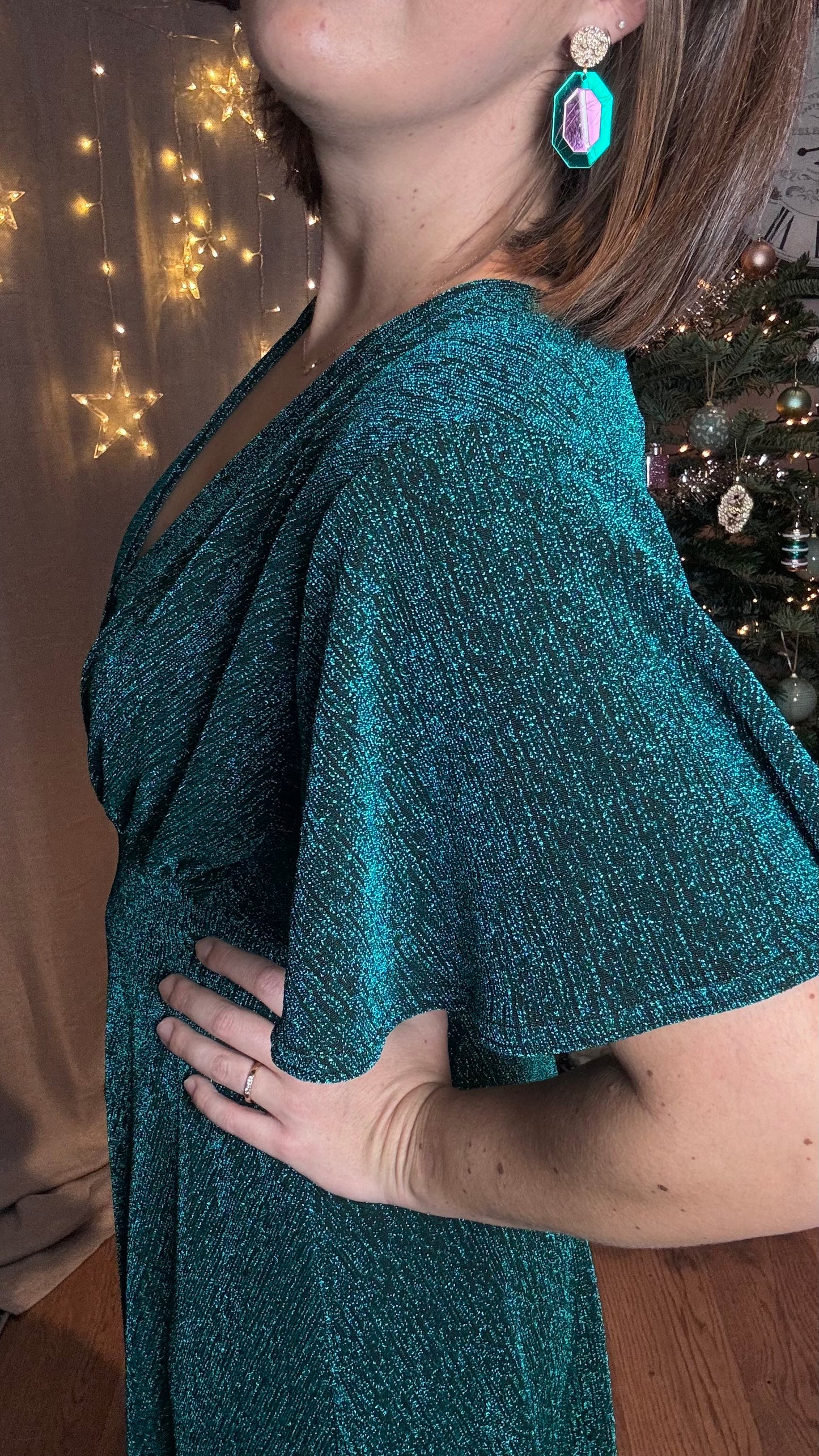 Luna glow jurk groen