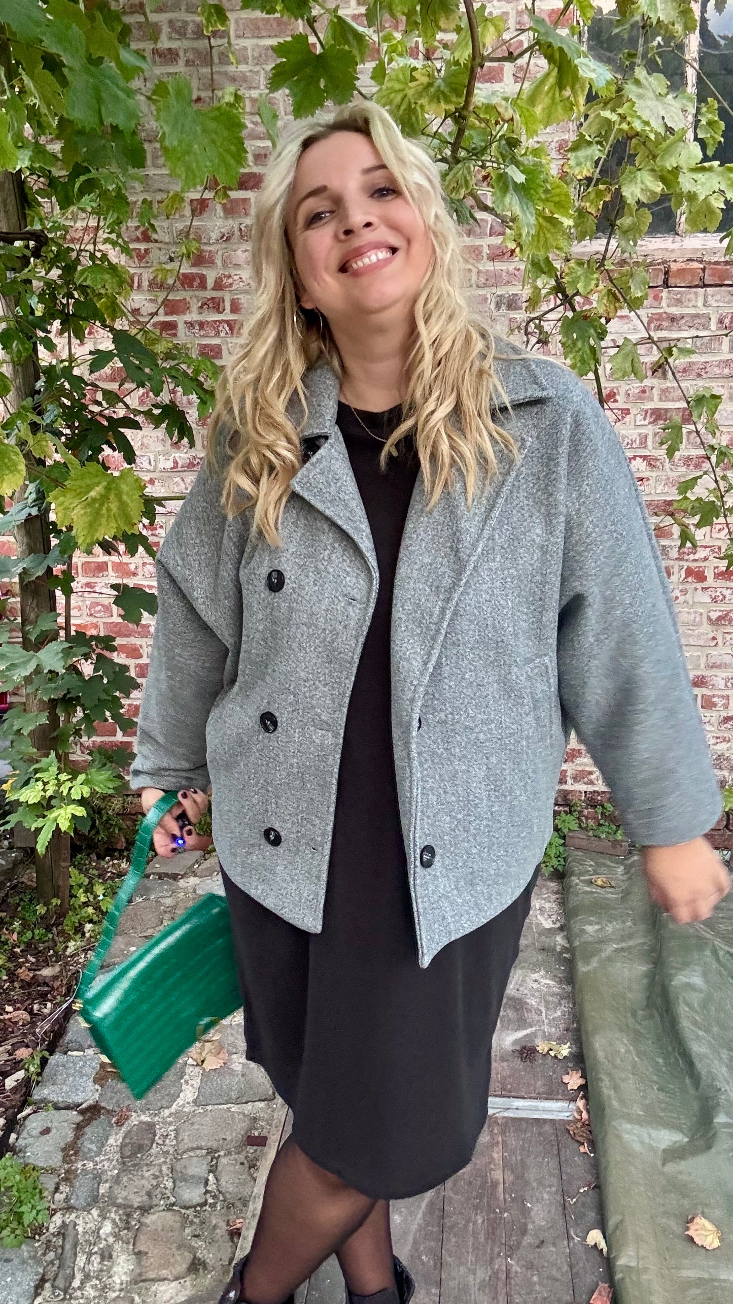 Vicky mantel - Grijs