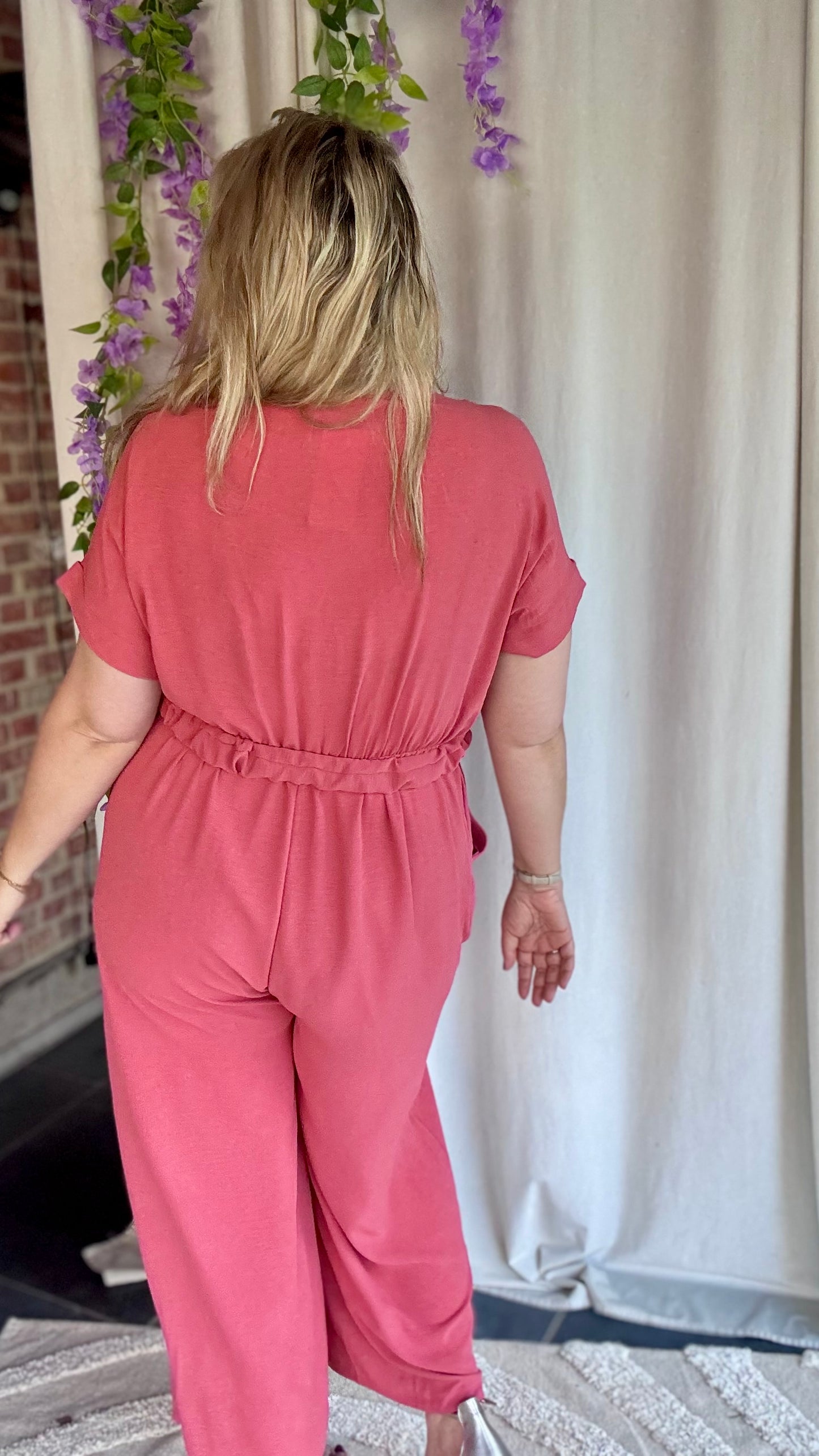 Nina jumpsuit koraal