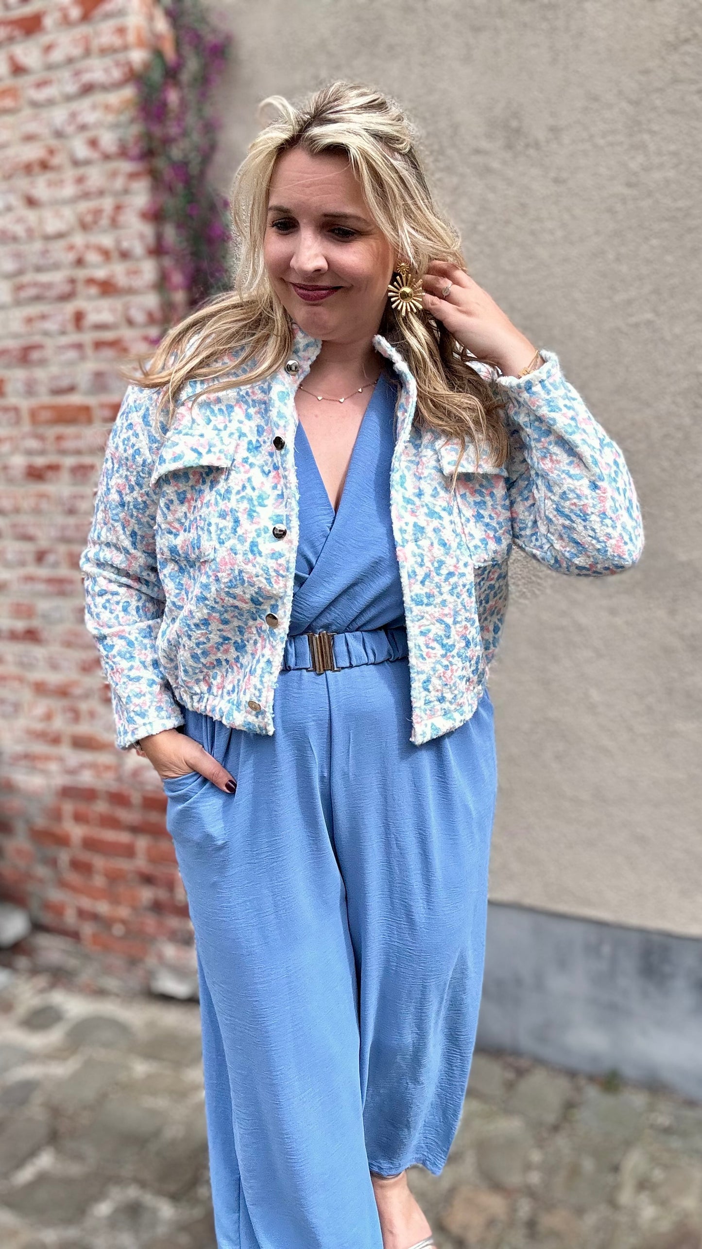 Nina jumpsuit zachtblauw