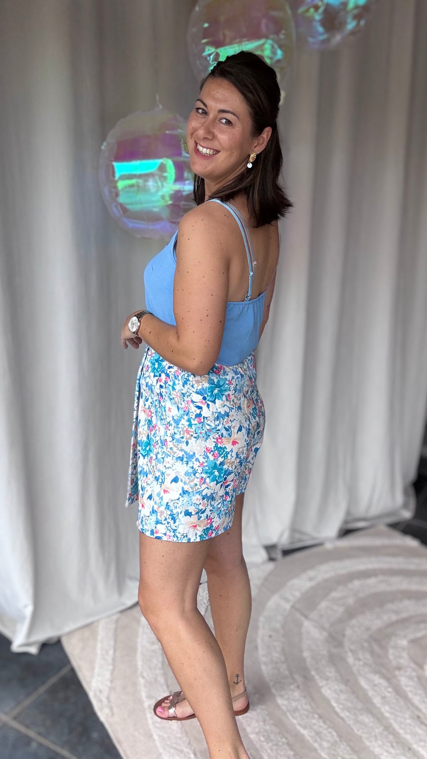 Amy skort blauw
