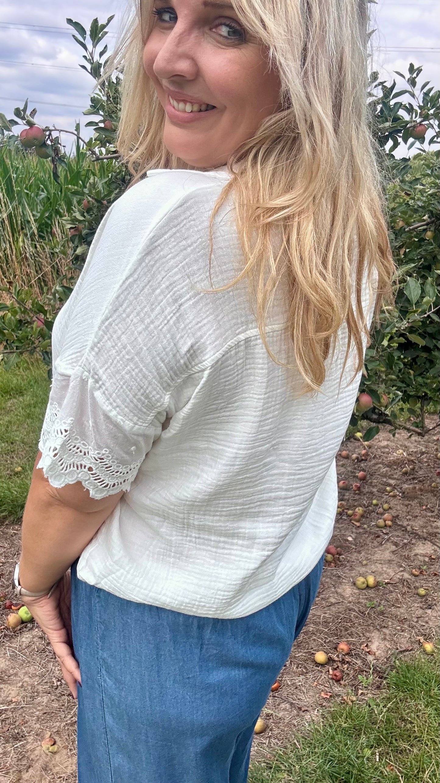 White Romance Blouse