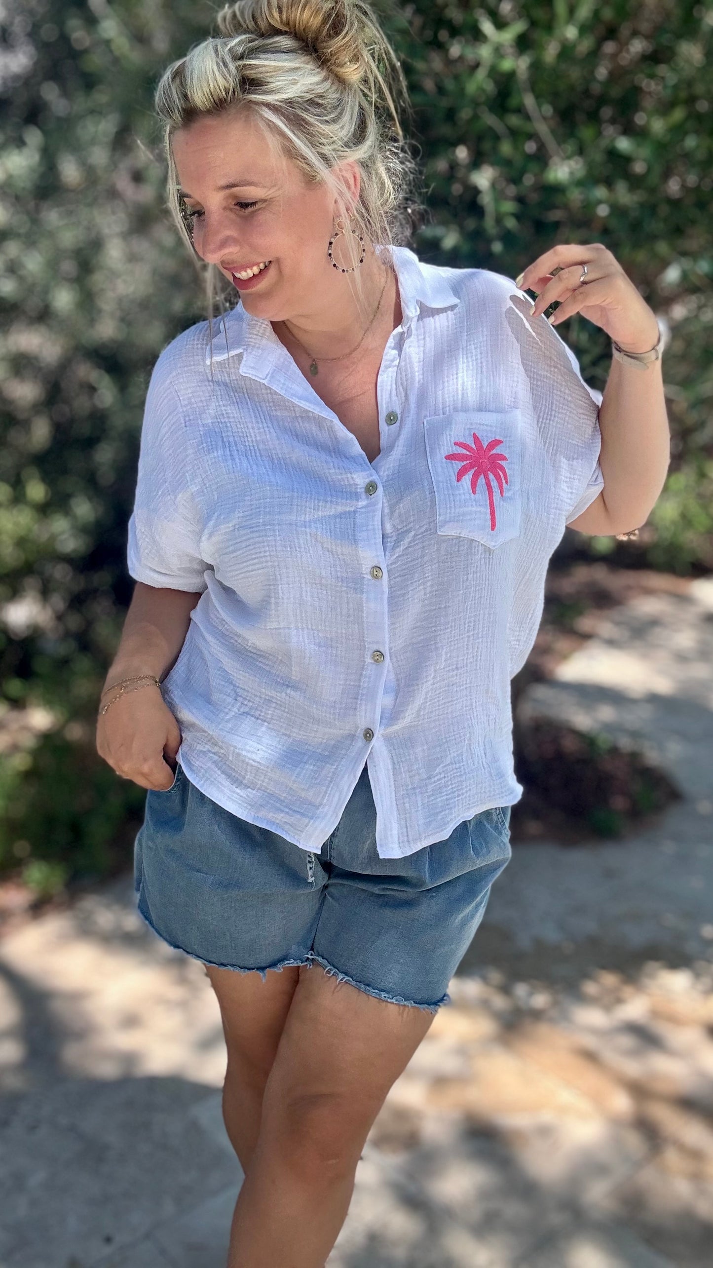 La palma blouse roze
