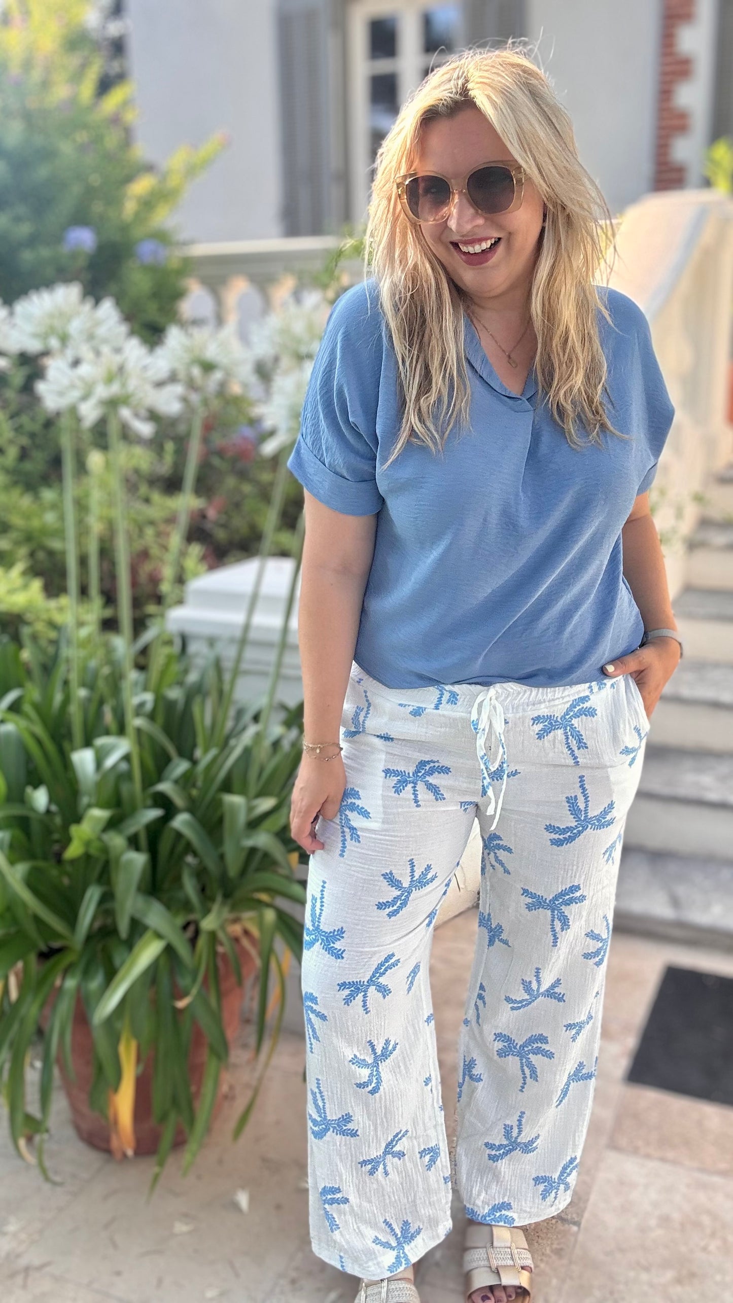 Sierra broek lichtblauw