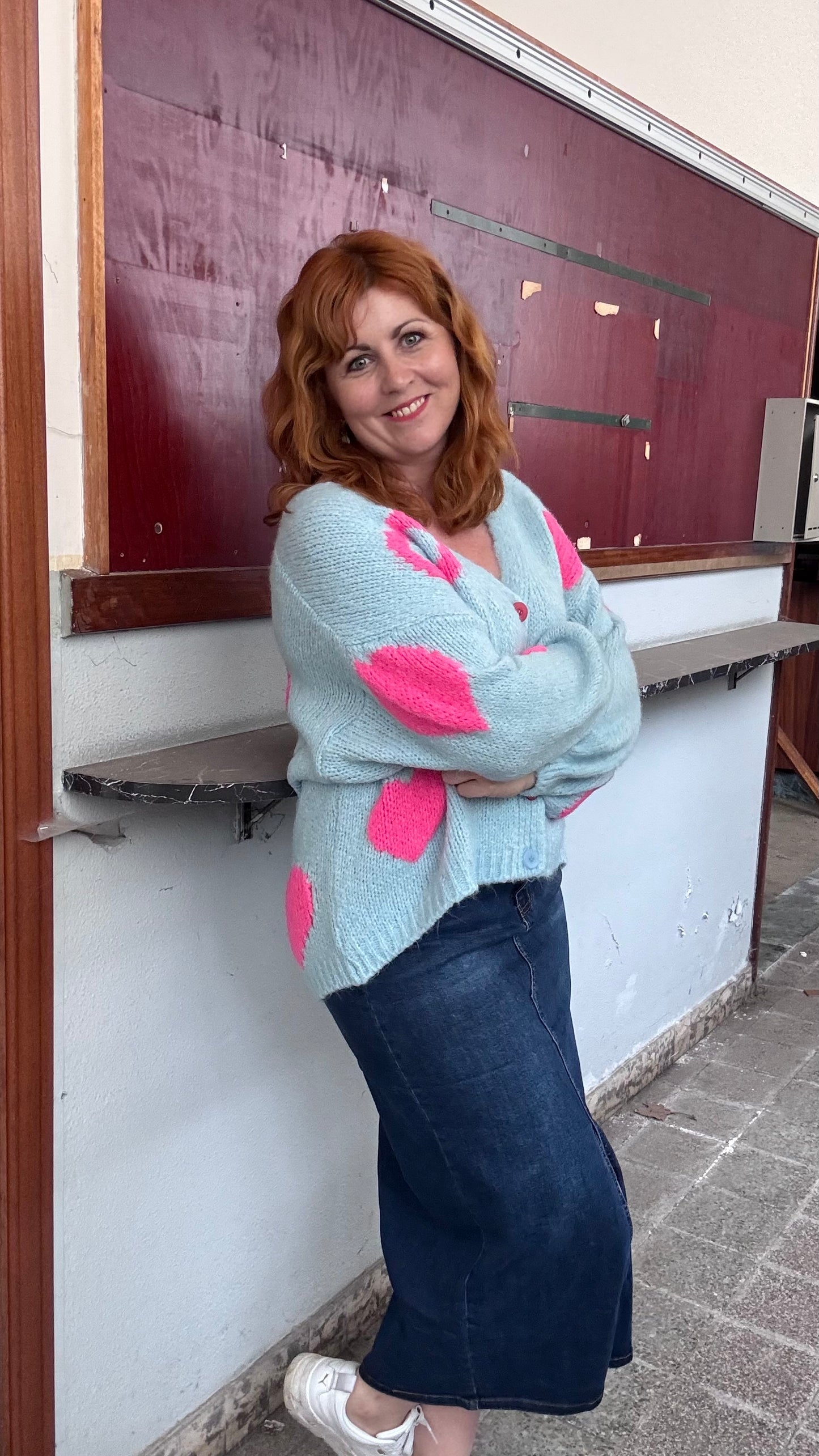 Love cardigan - blauw