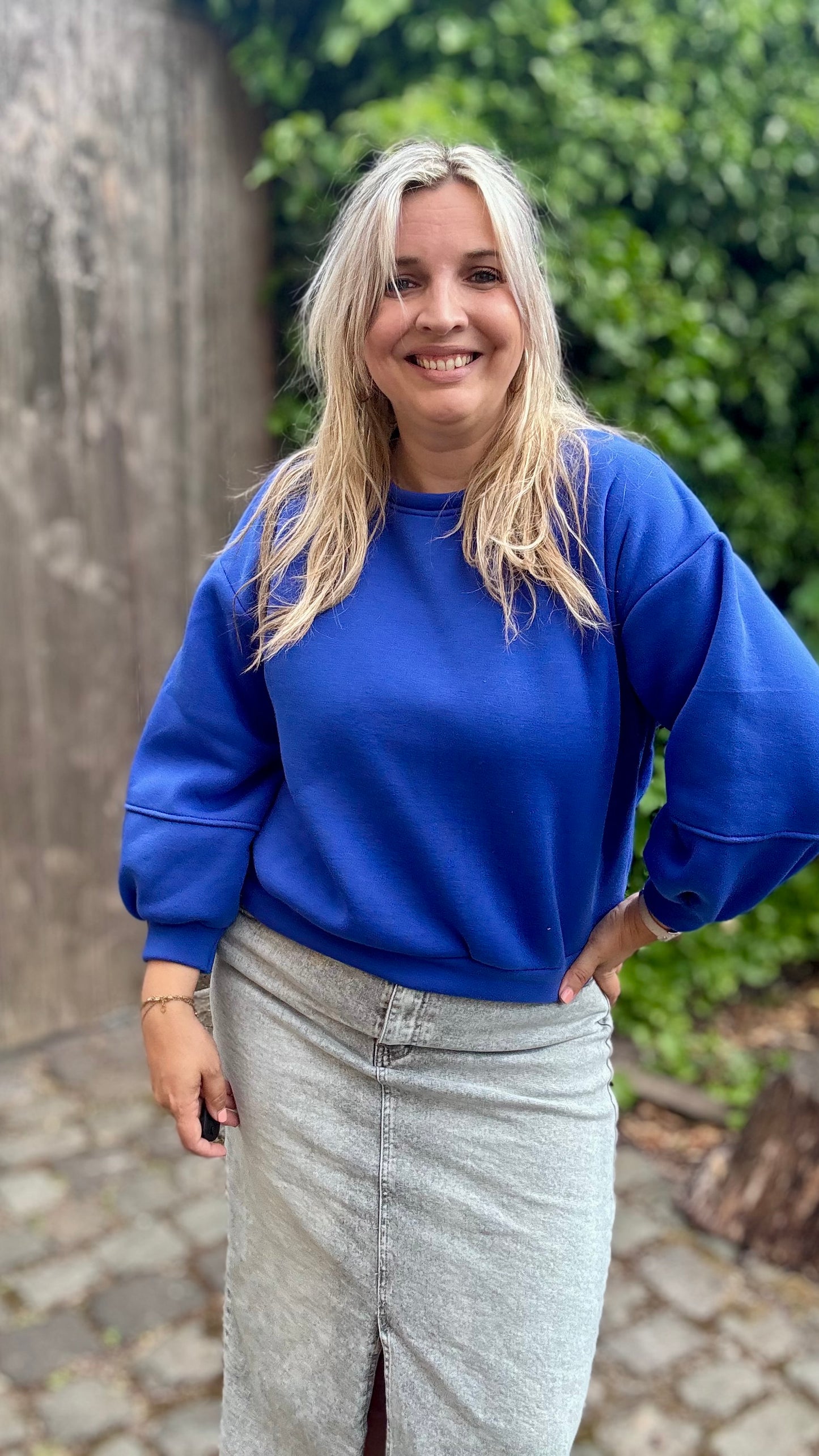 Leyla sweater blauw