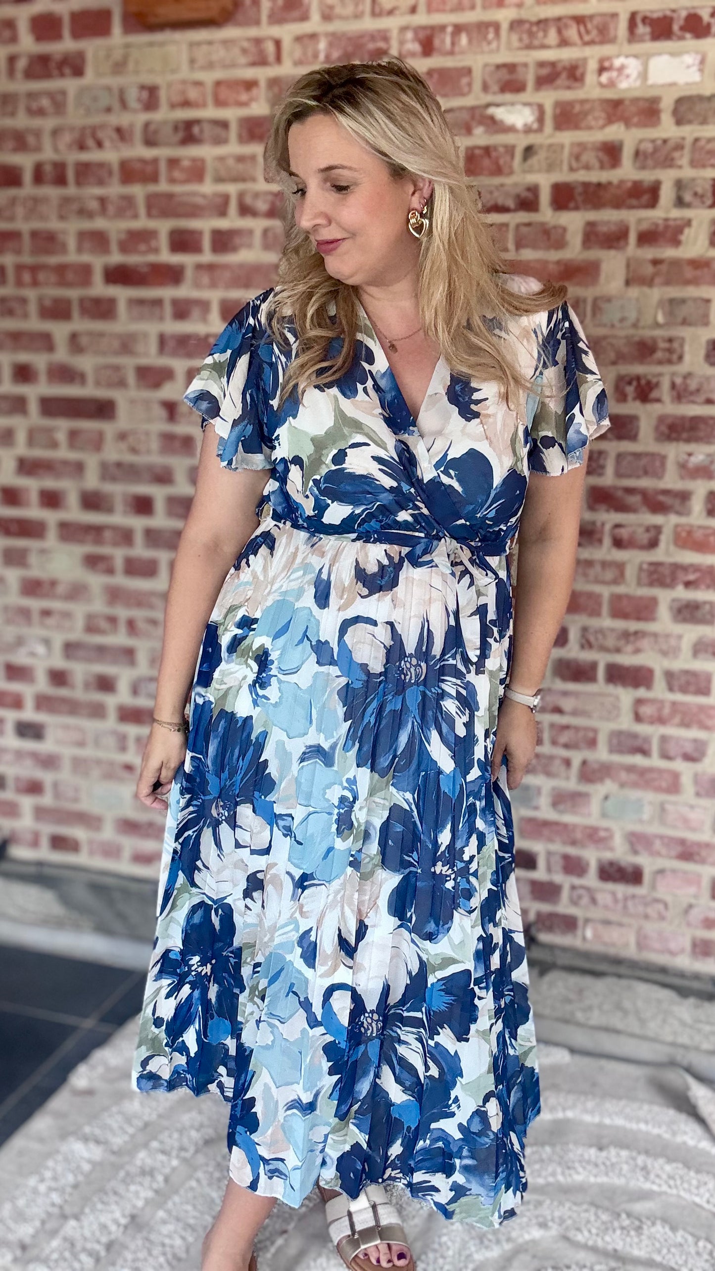 Blue blossom dress
