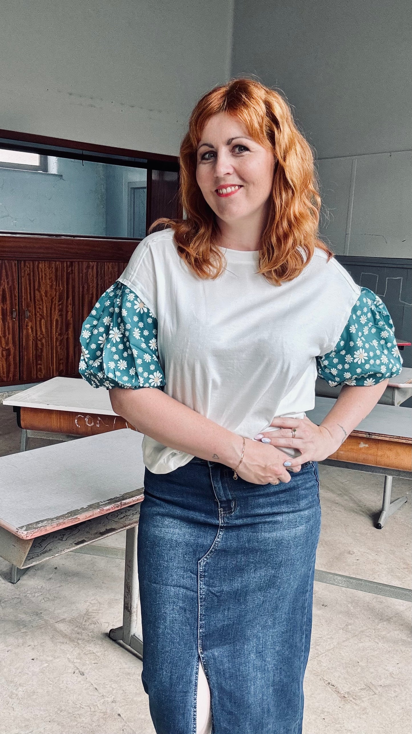 Green Daisy shirt
