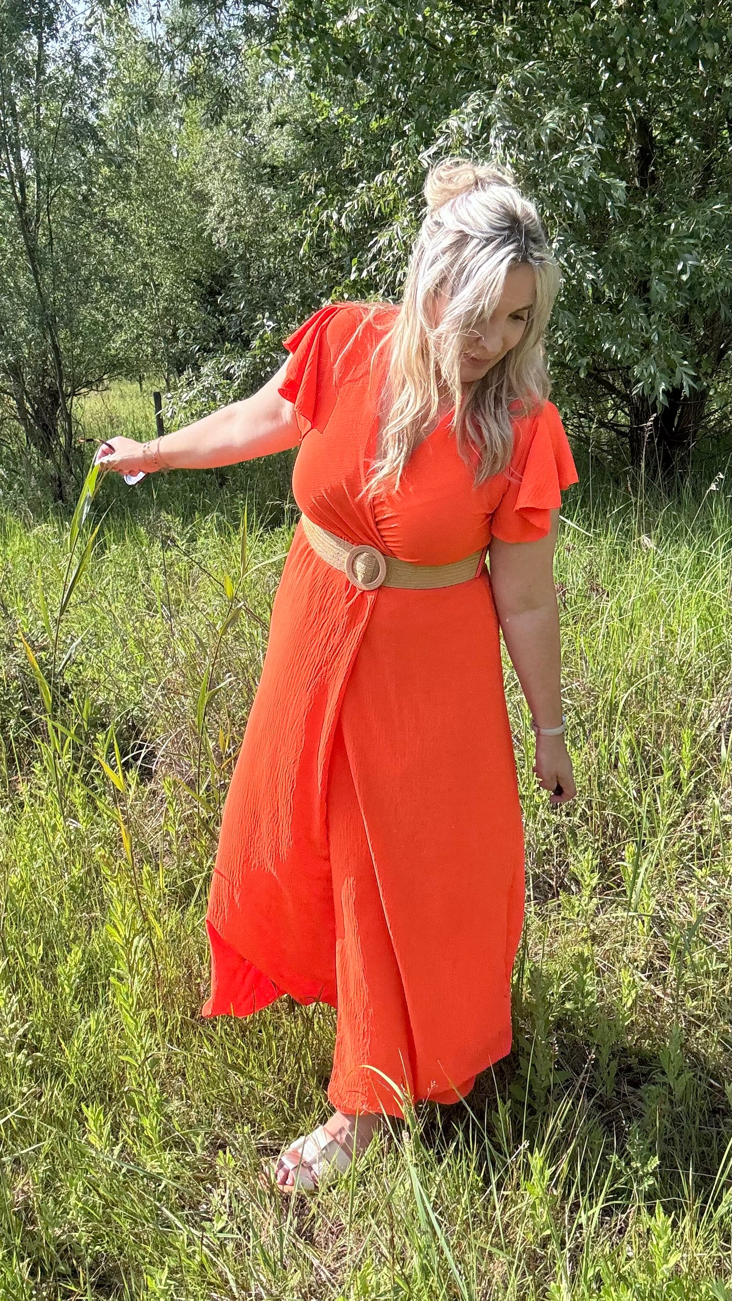 Luka dress oranje