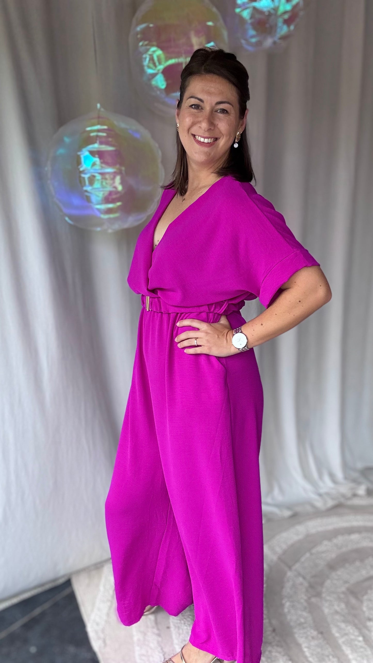 Nina jumpsuit magenta