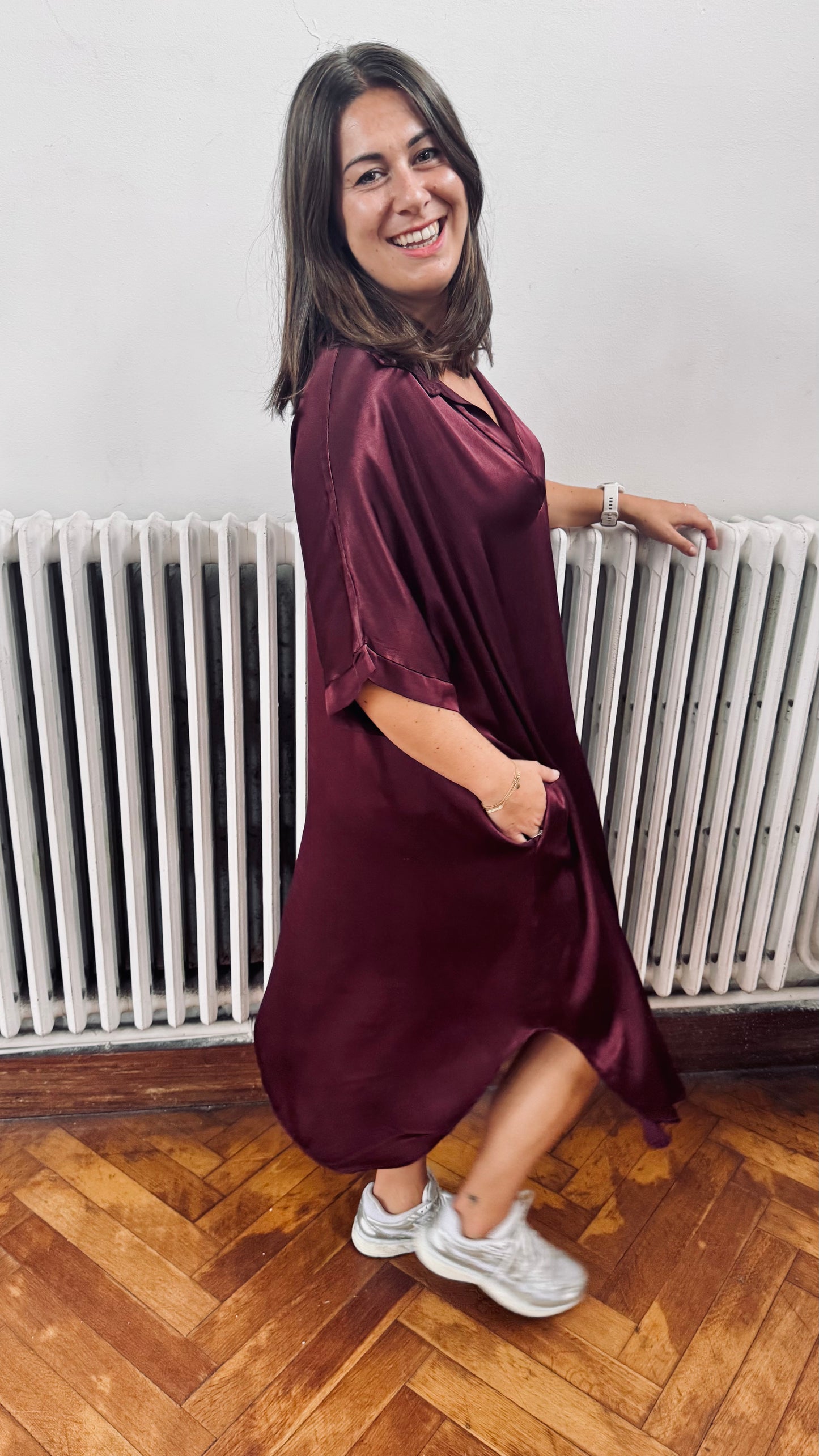 Jennifer dress - burgundy