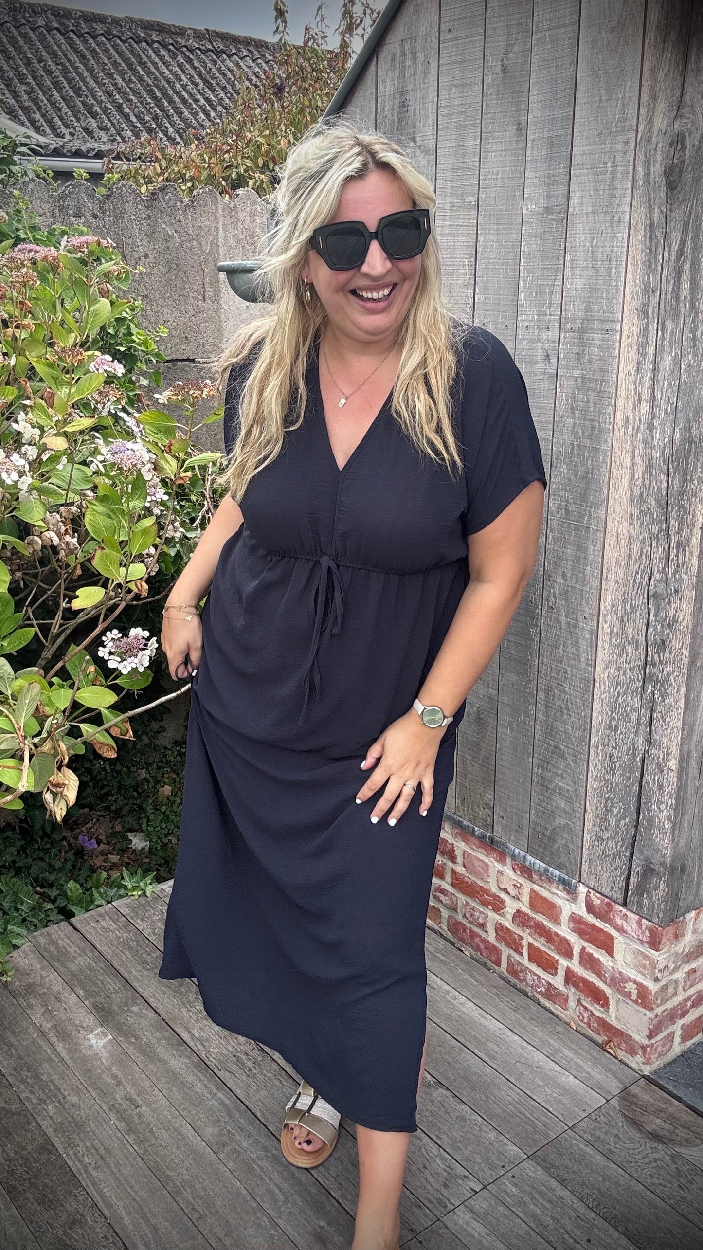 Laurie jurk navy