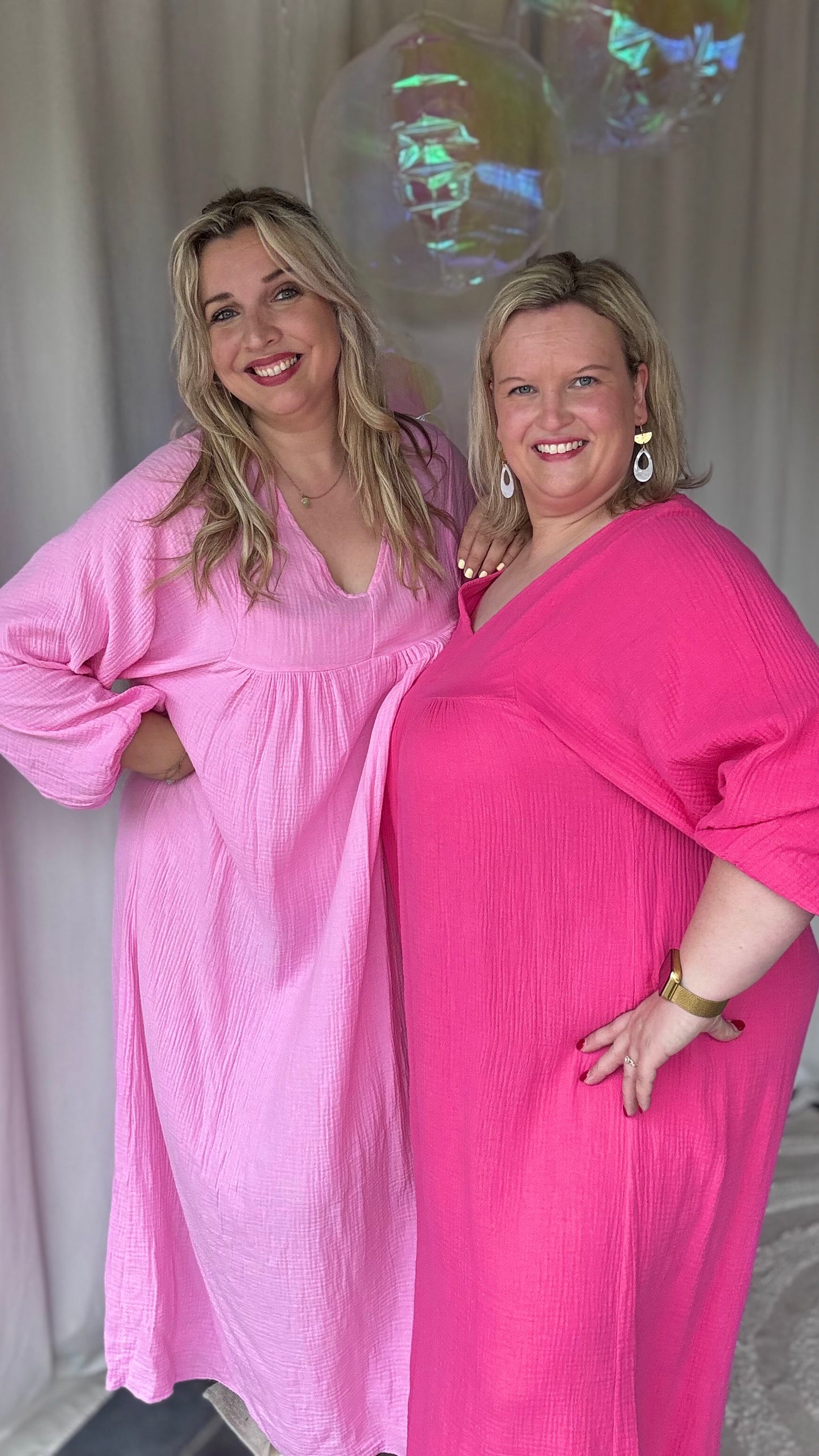 Sunset tetra dress roze