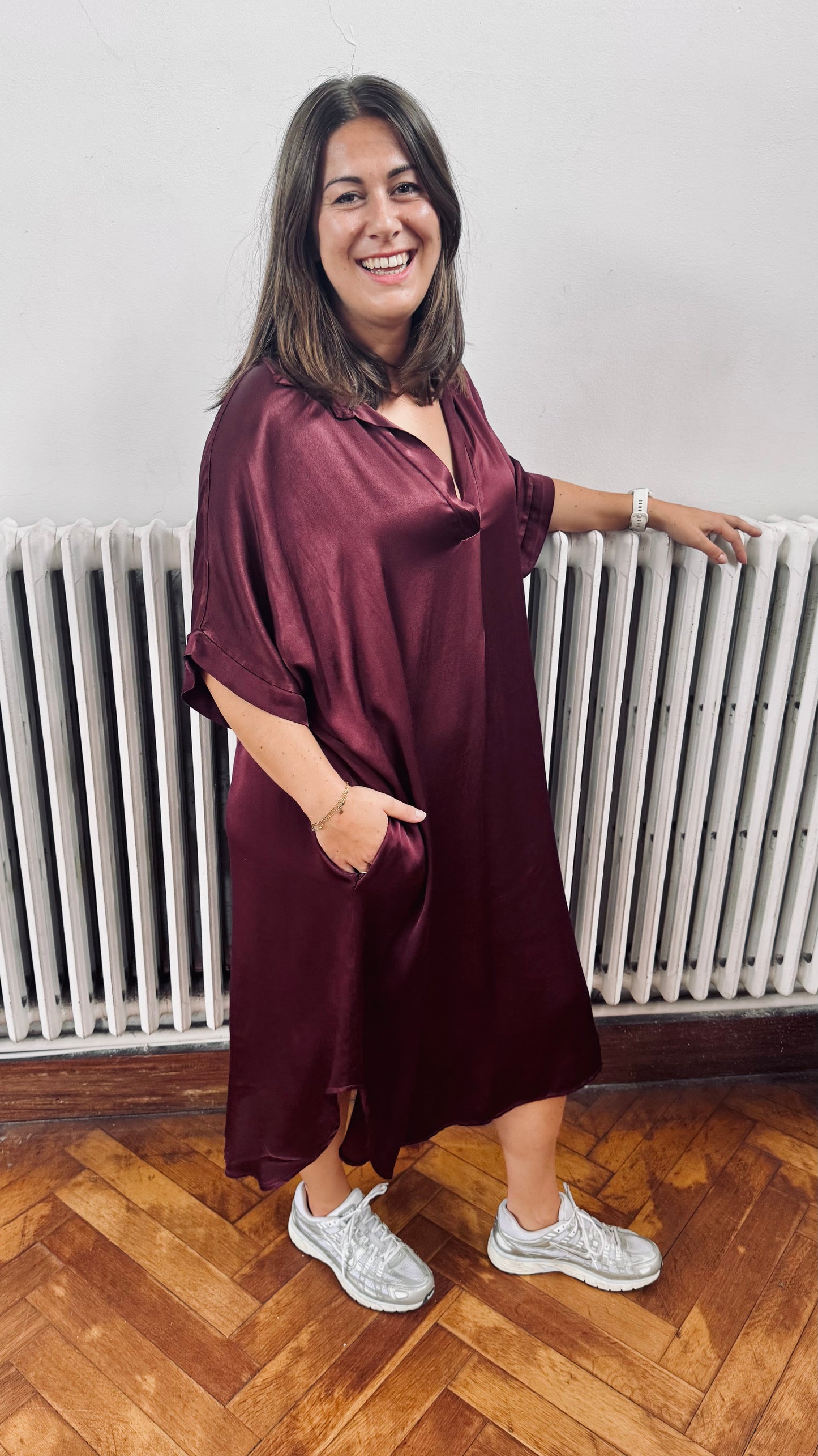 Jennifer dress - burgundy