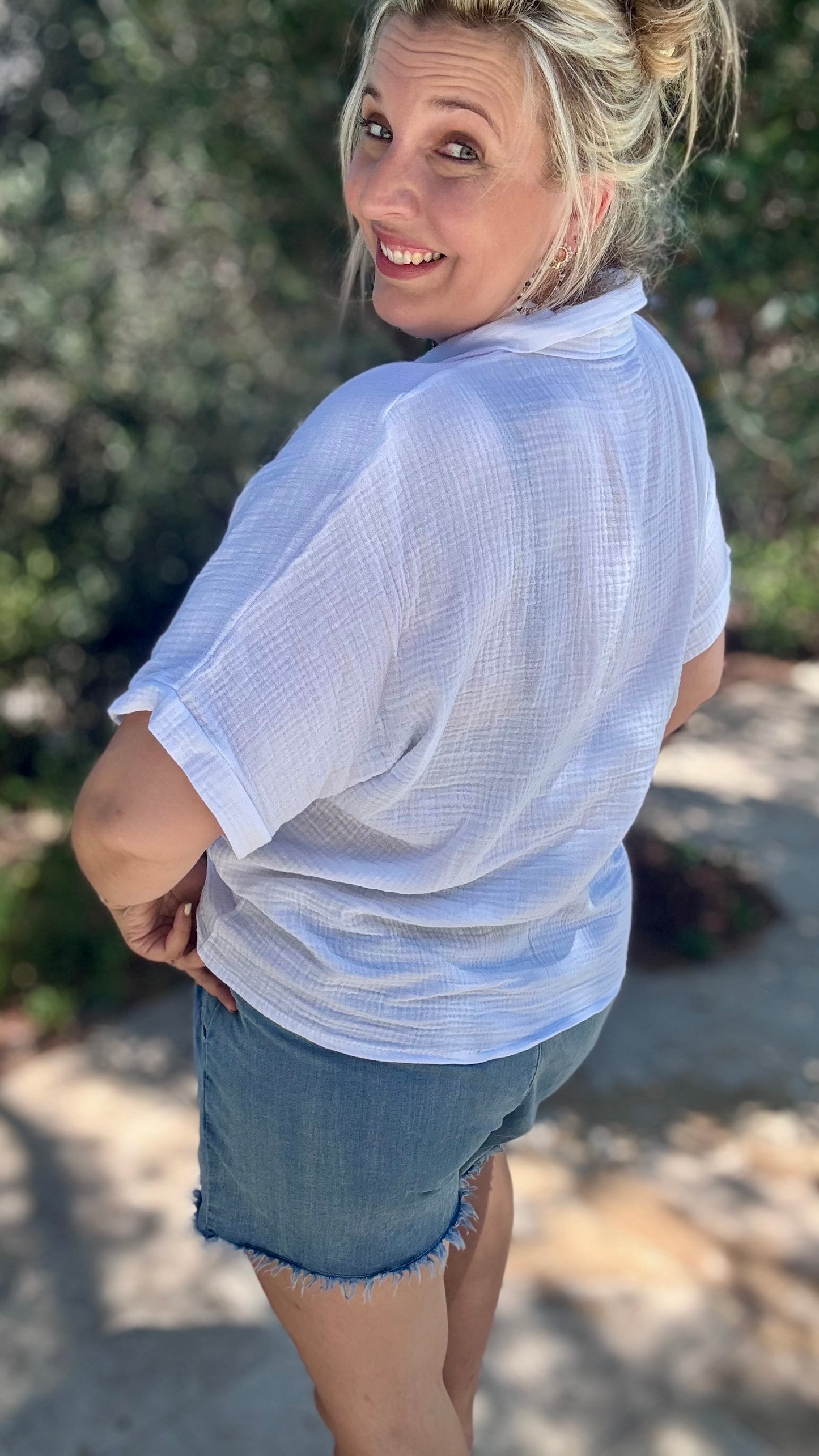 La palma blouse navy