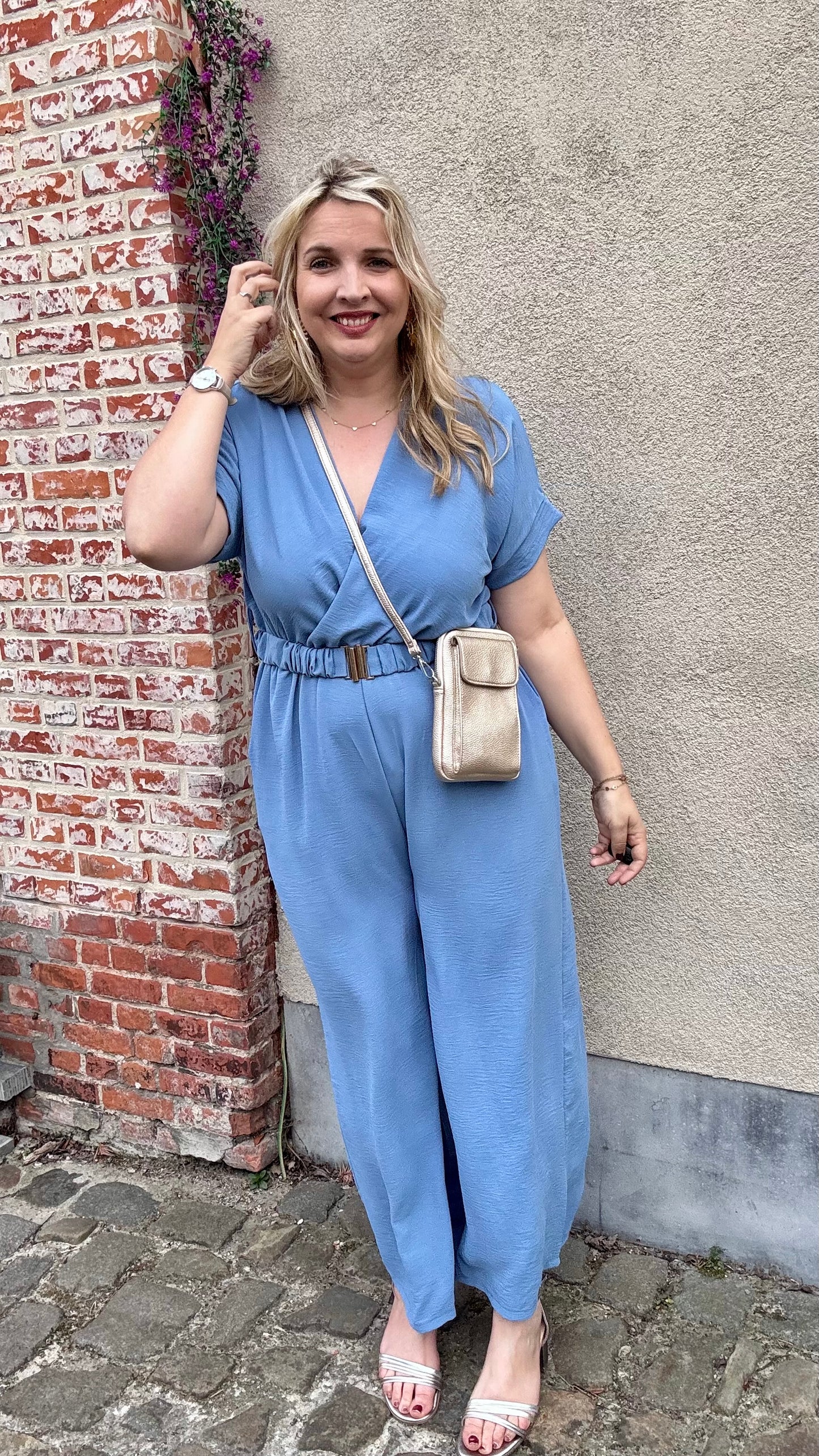 Nina jumpsuit zachtblauw