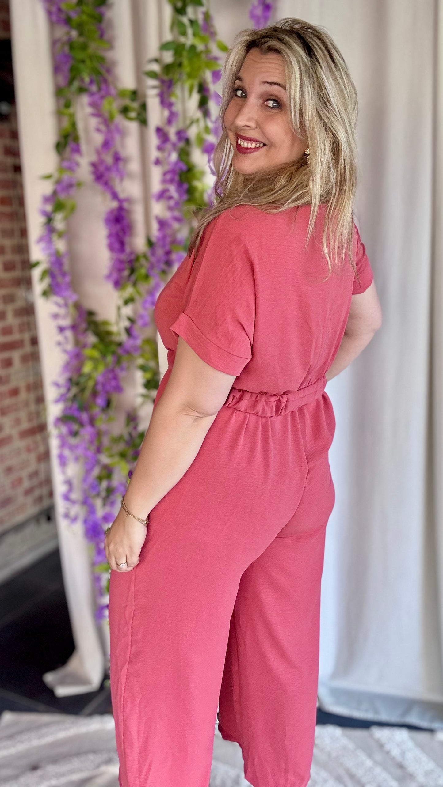 Nina jumpsuit koraal
