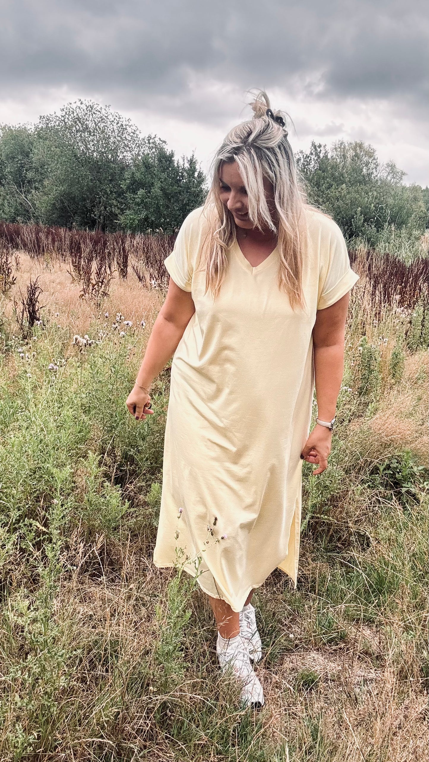Essie shirtdress geel