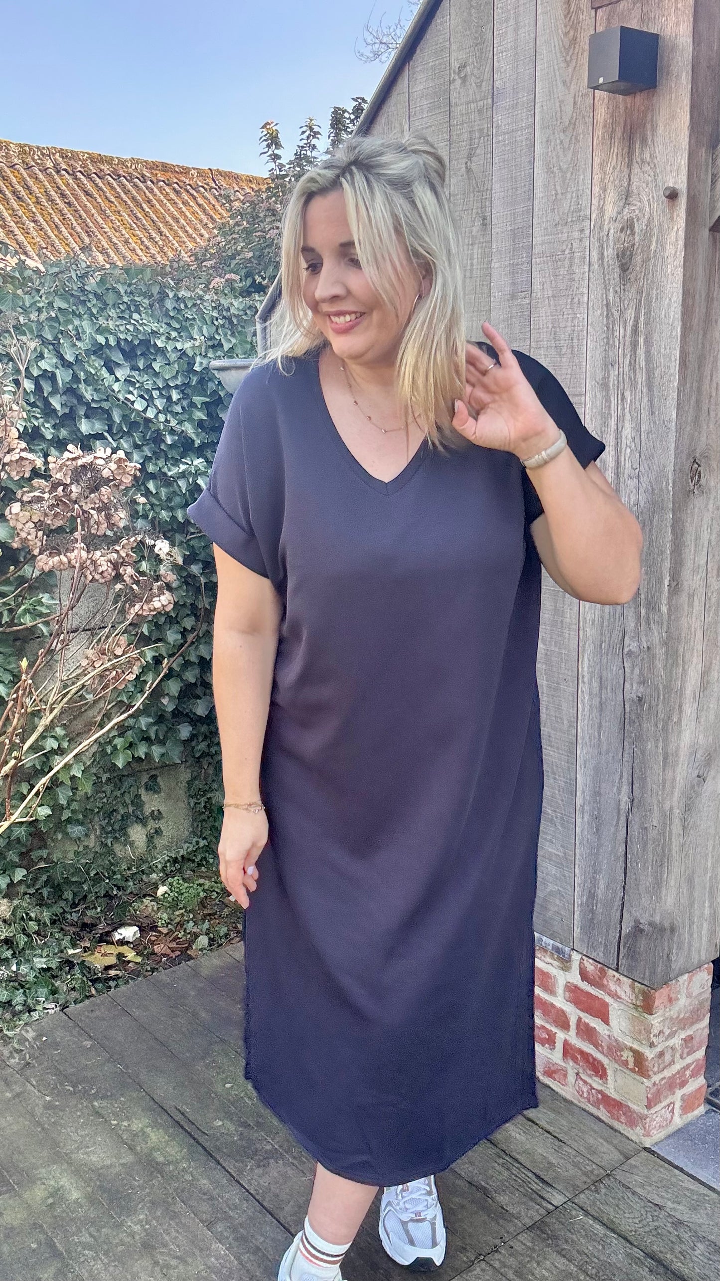 Sunny Sweaterjurk navy