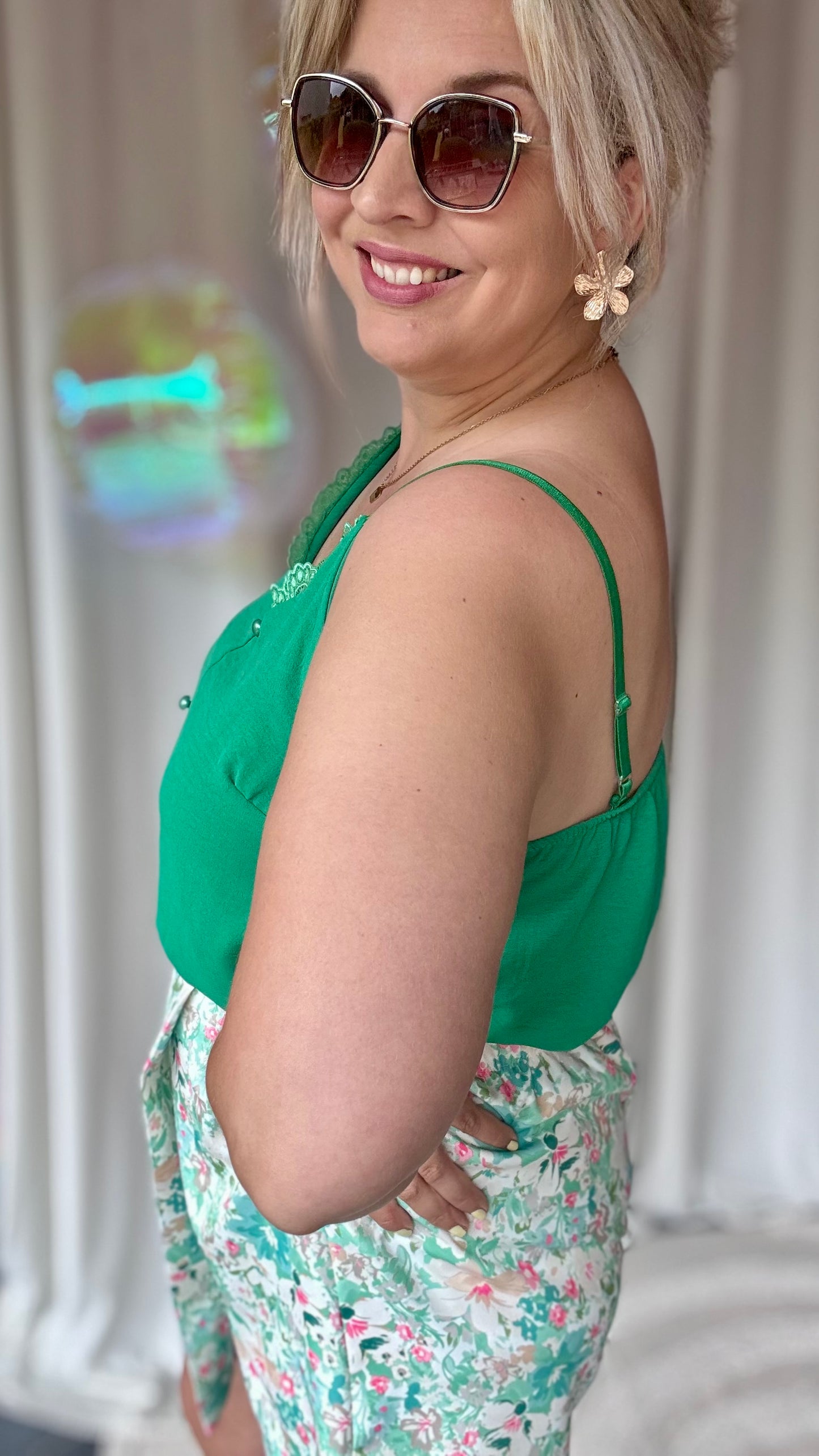 Suki top groen