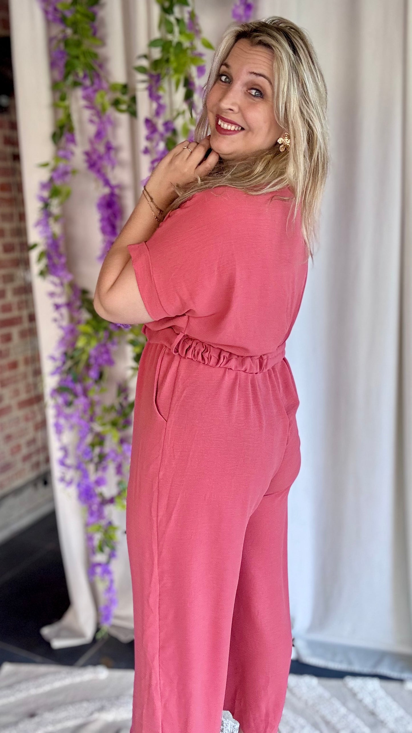 Nina jumpsuit koraal