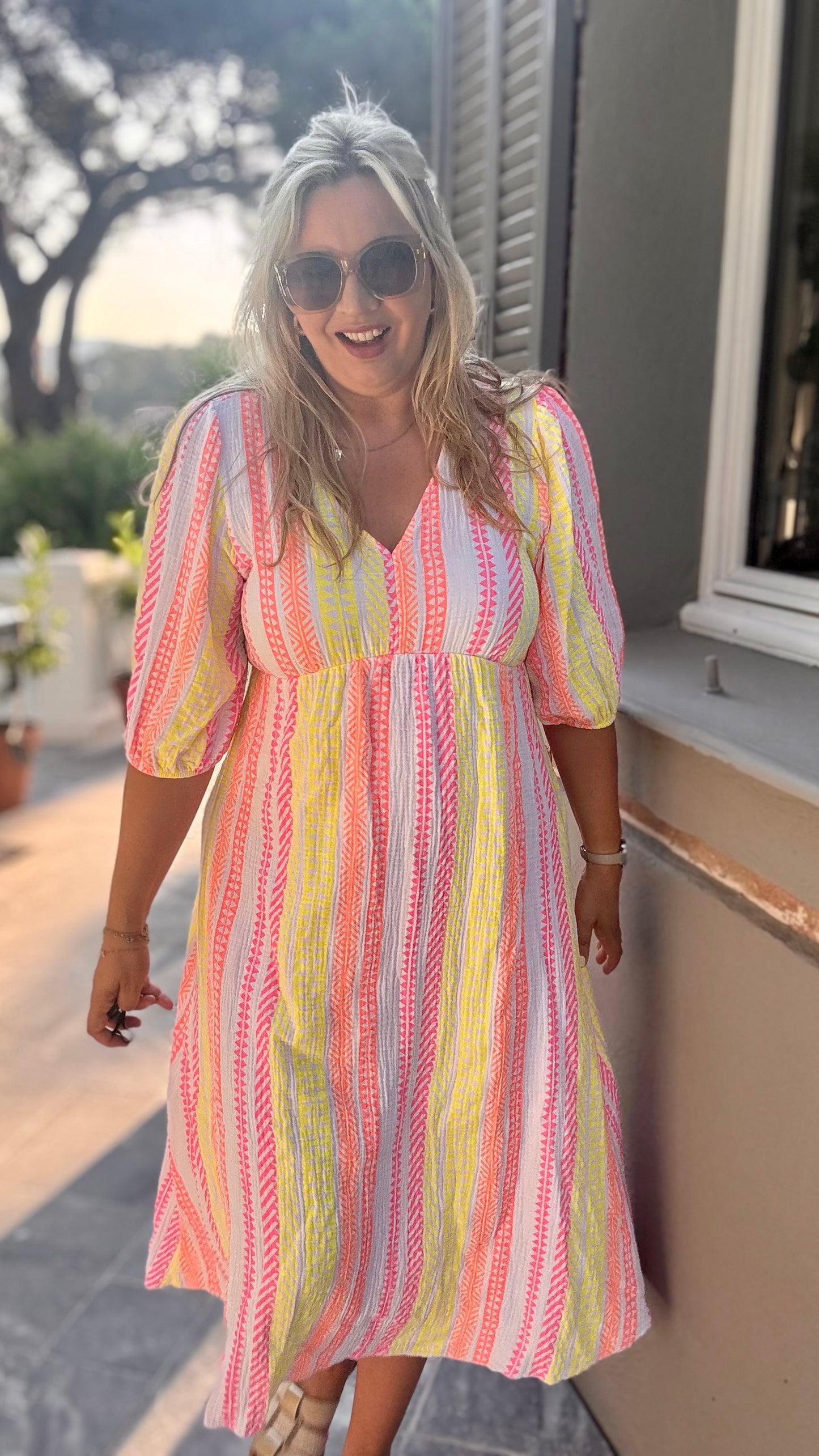 Golden hour dress bohemian wit