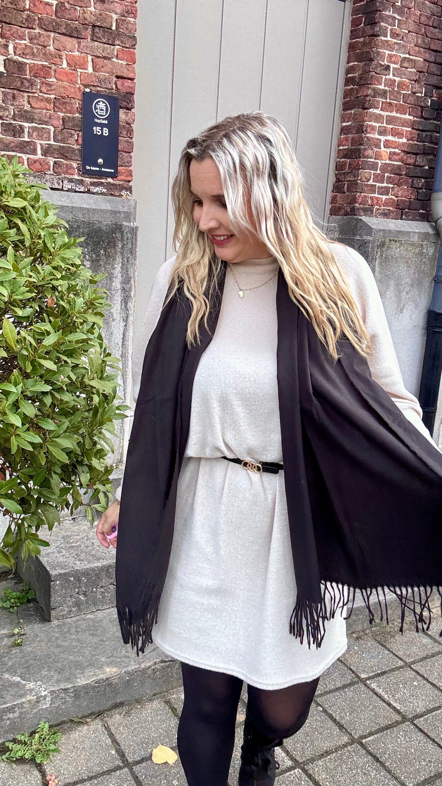 Cozy Tea sjaal - Zwart