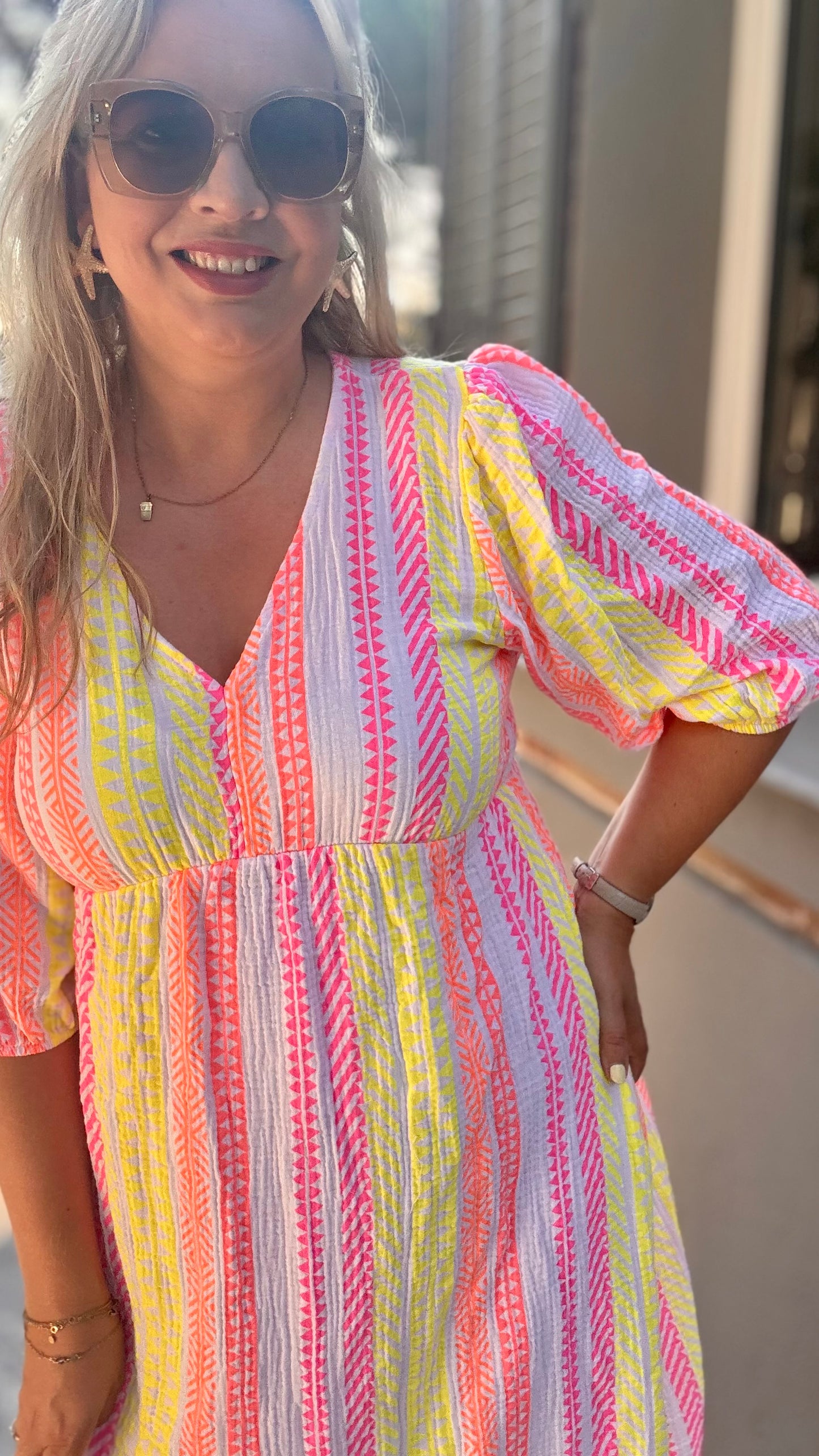 Golden hour dress bohemian wit