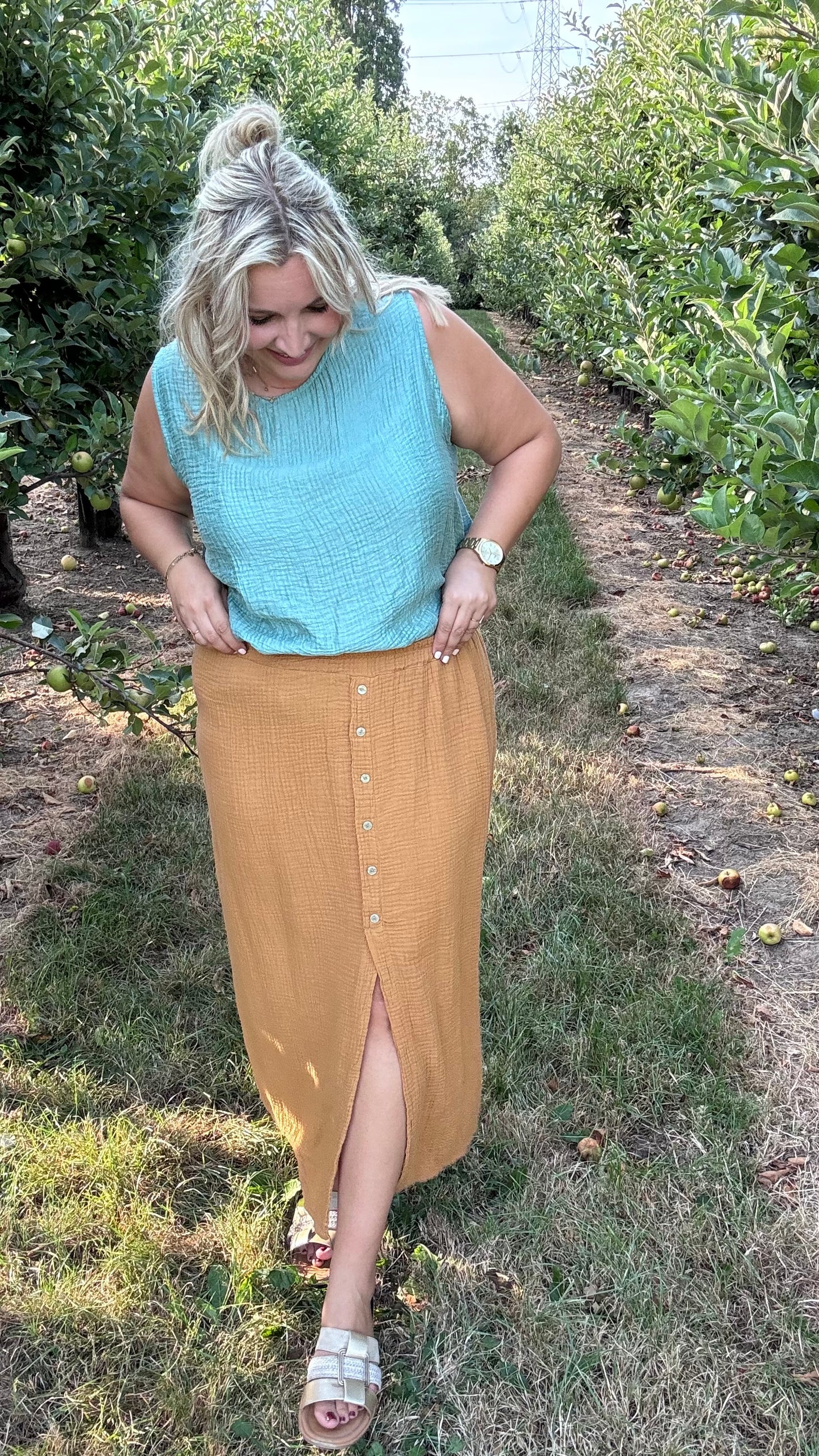 Effen top - Mint