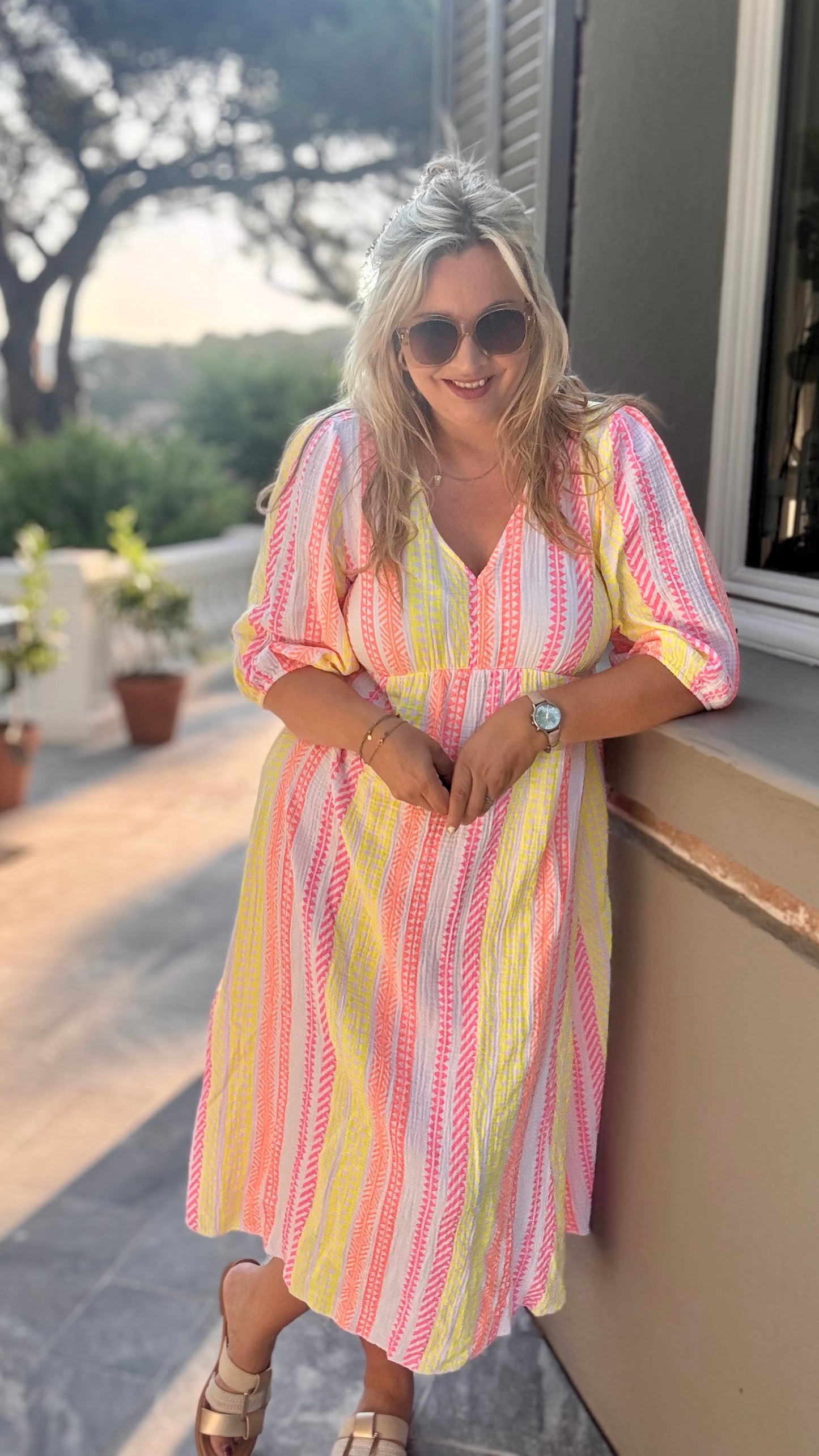 Golden hour dress bohemian wit