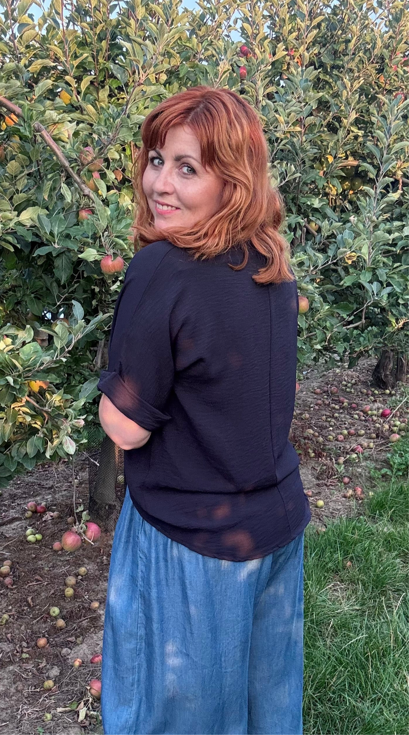 Chanty blouse - Donkerblauw