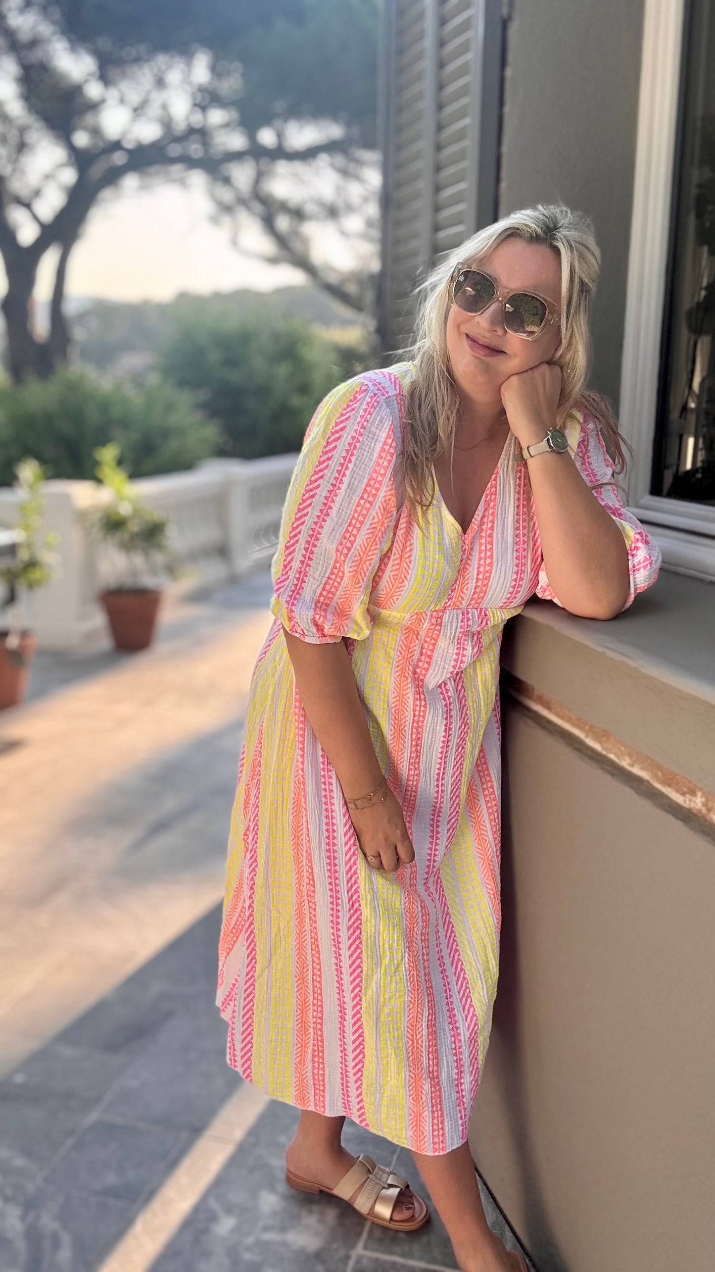 Golden hour dress bohemian wit