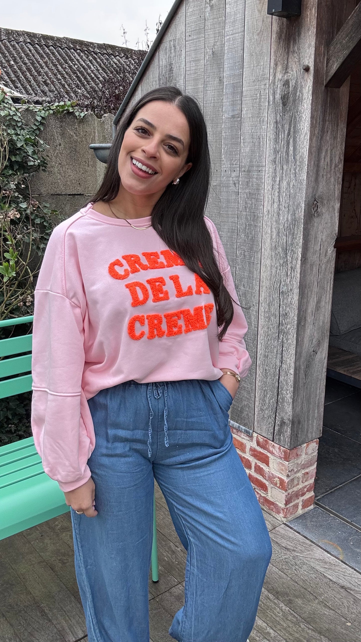 Sweater Crème de la crème - roze