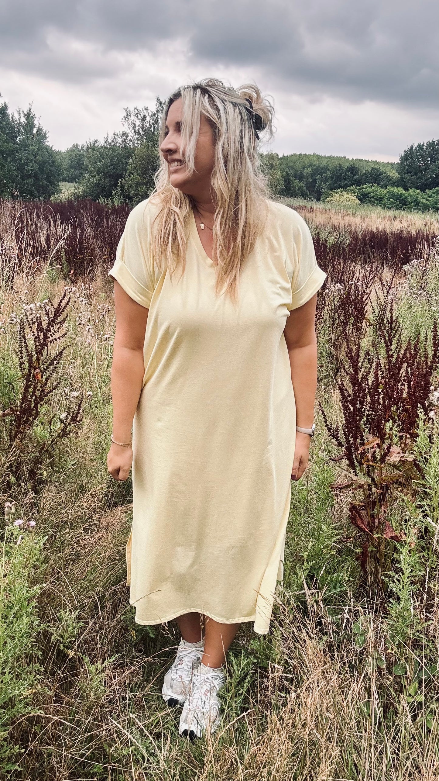 Essie shirtdress geel