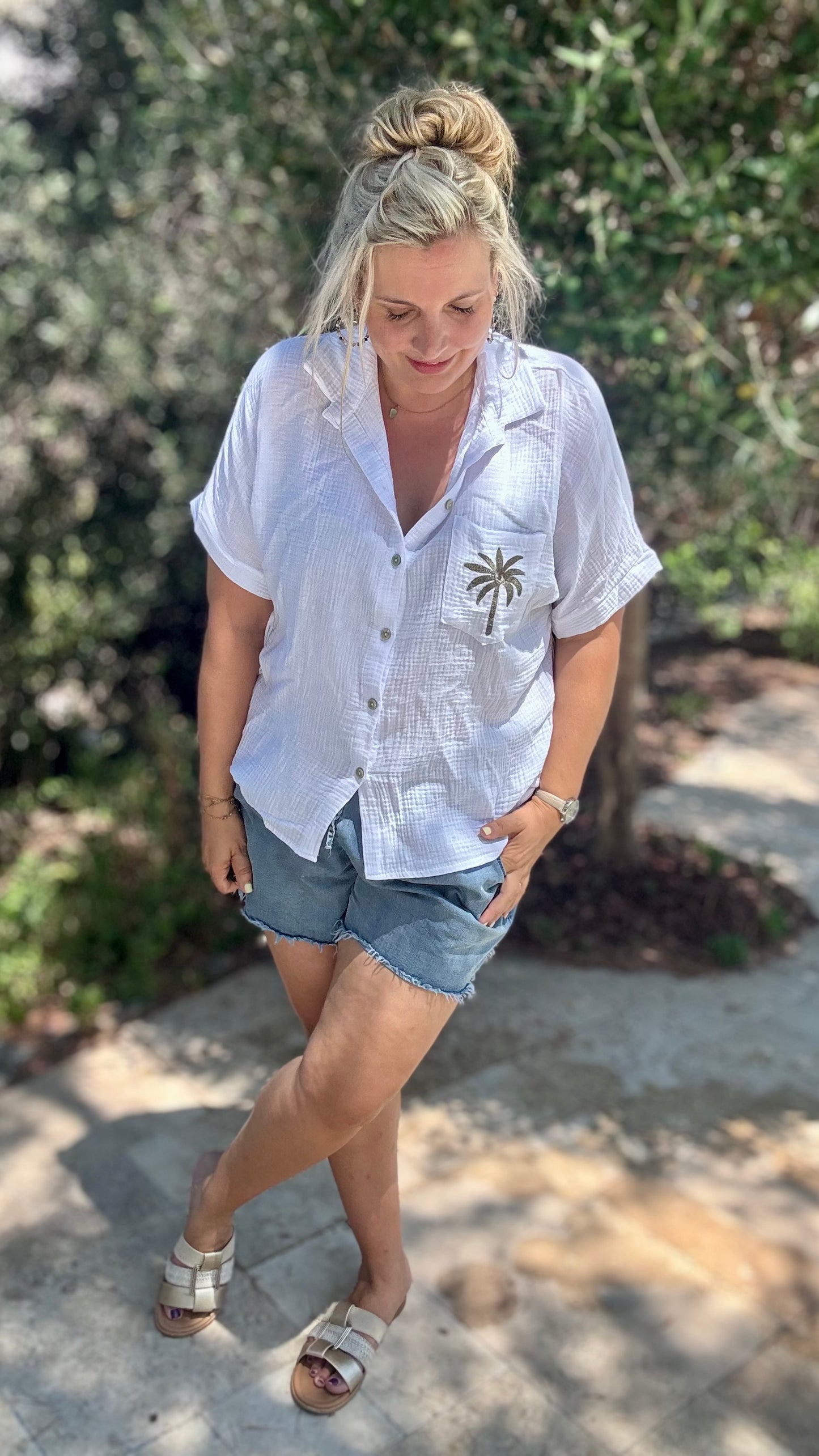 La palma blouse kaki