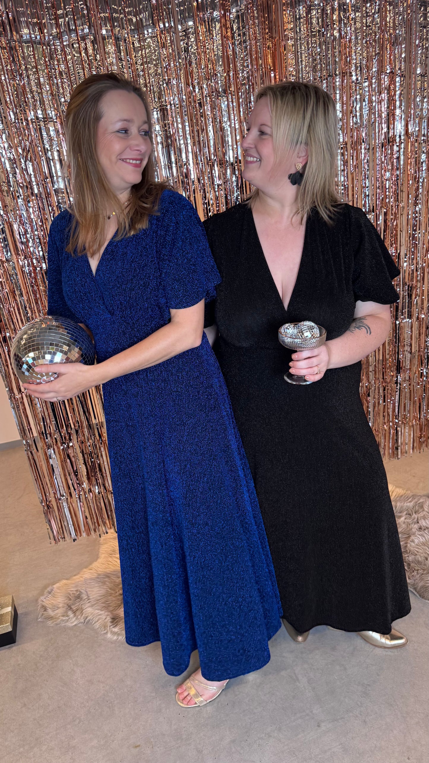 Luna glow jurk - Zwart