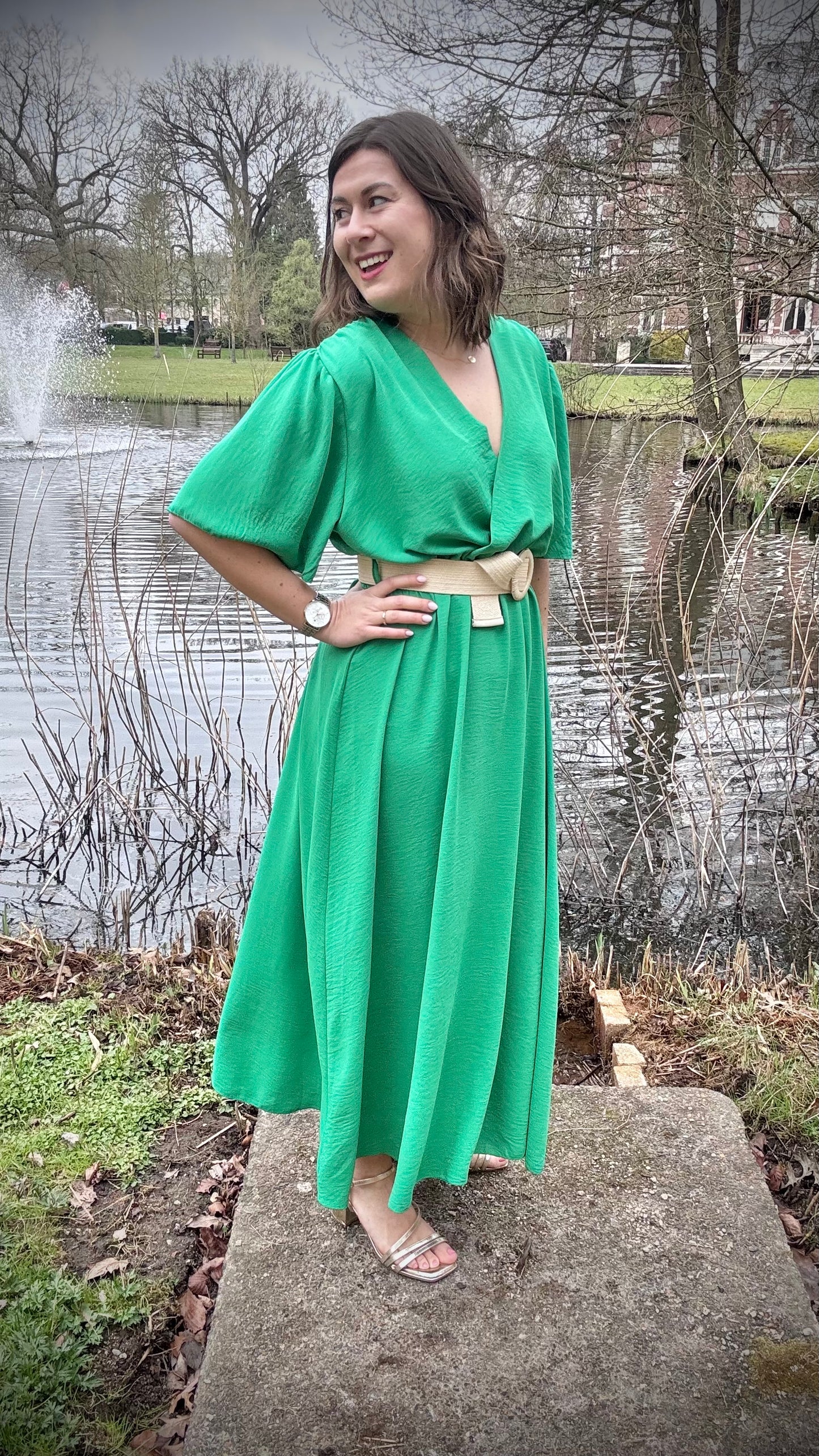 Mily jurk groen