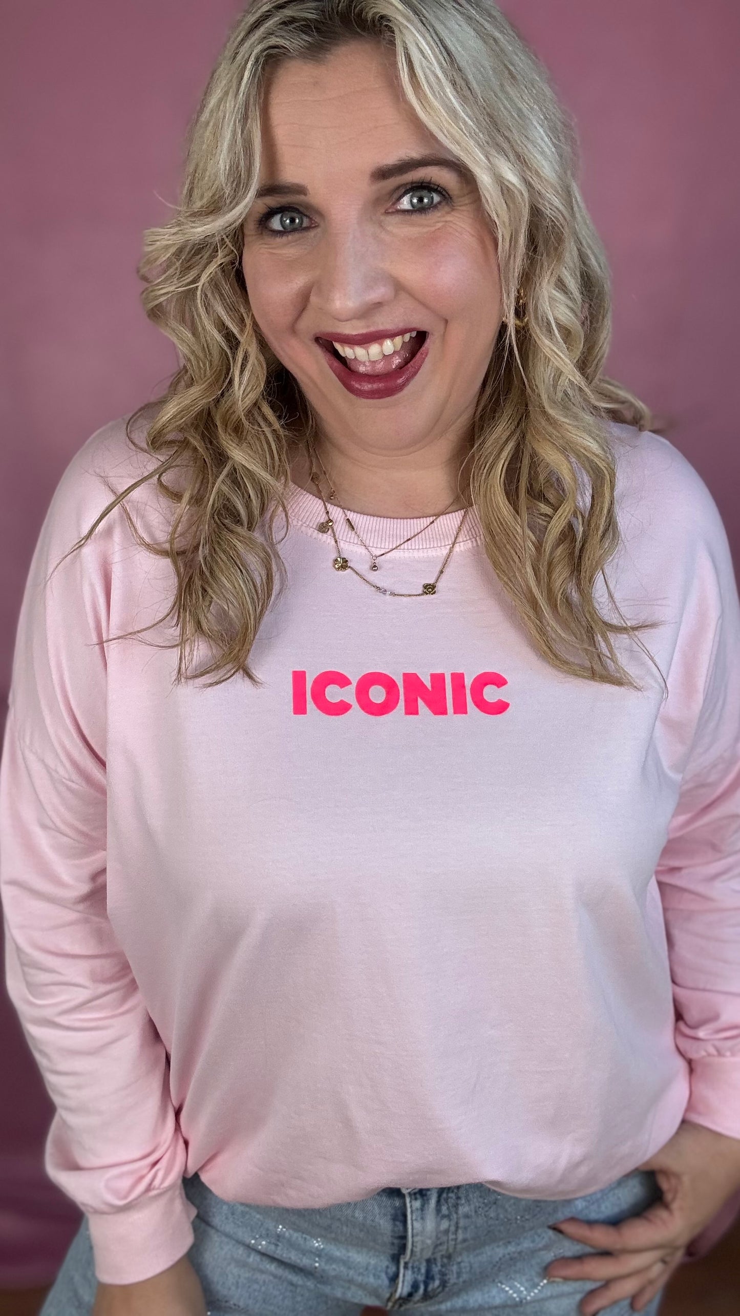 Iconic sweater - Lichtroze
